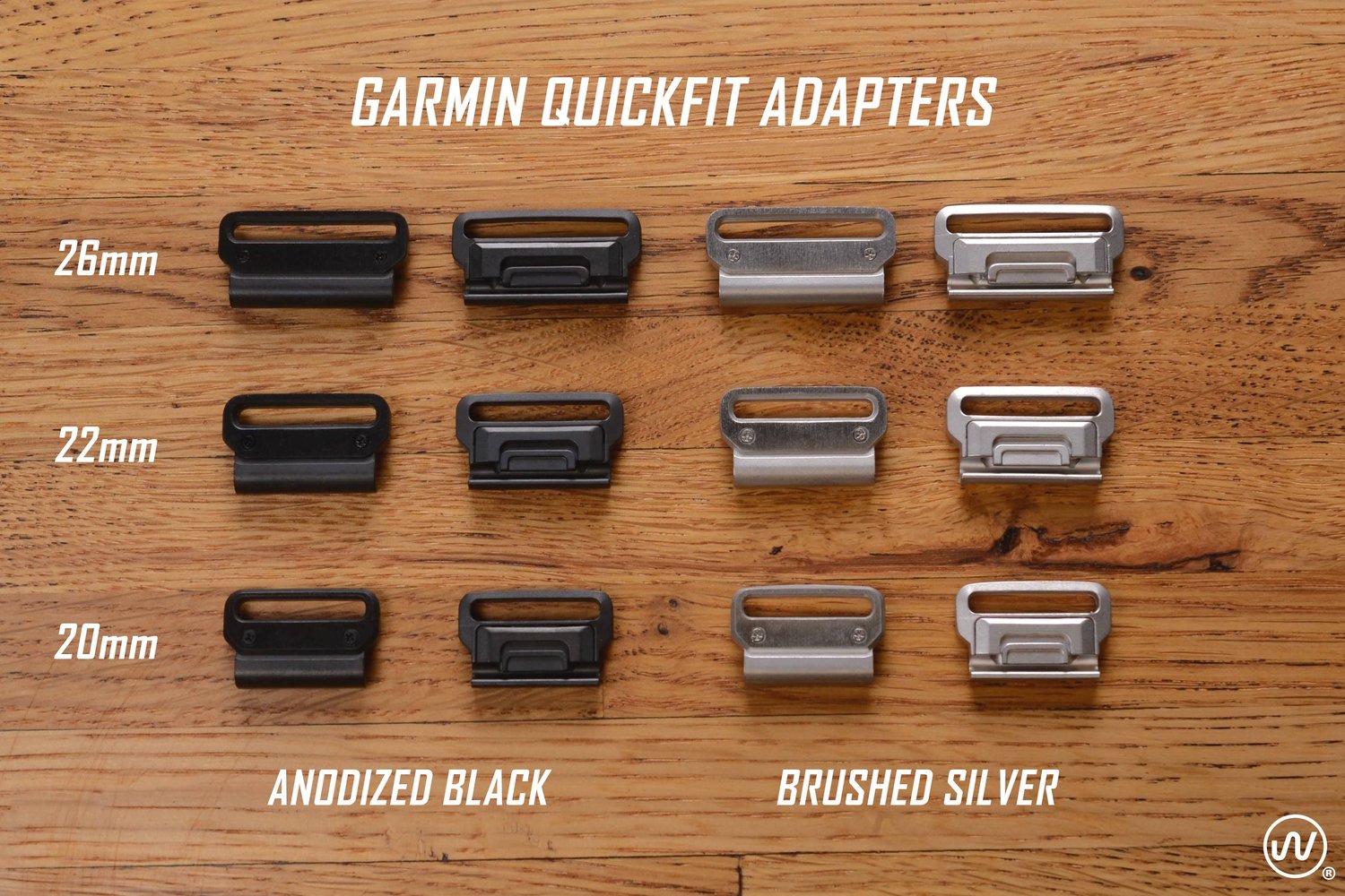 Garmin Quickfit Adapters for Hook Strap™ FBV3 (Fixed Bar) Hook Straps —  Nick Mankey Designs