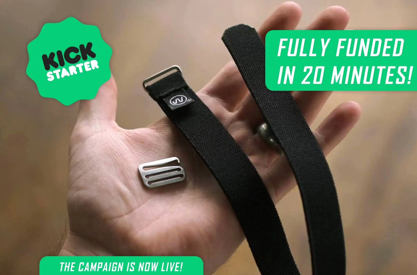 By the time I could even compose my first post, WE HAD REACHED OUR FUNDING GOAL! 💯🎉🙉

Thank you all SO much for the incredible turnout. I am honored and motivated to make the Chrono-Grip strap system a reality.

But this is just the beginning! We 