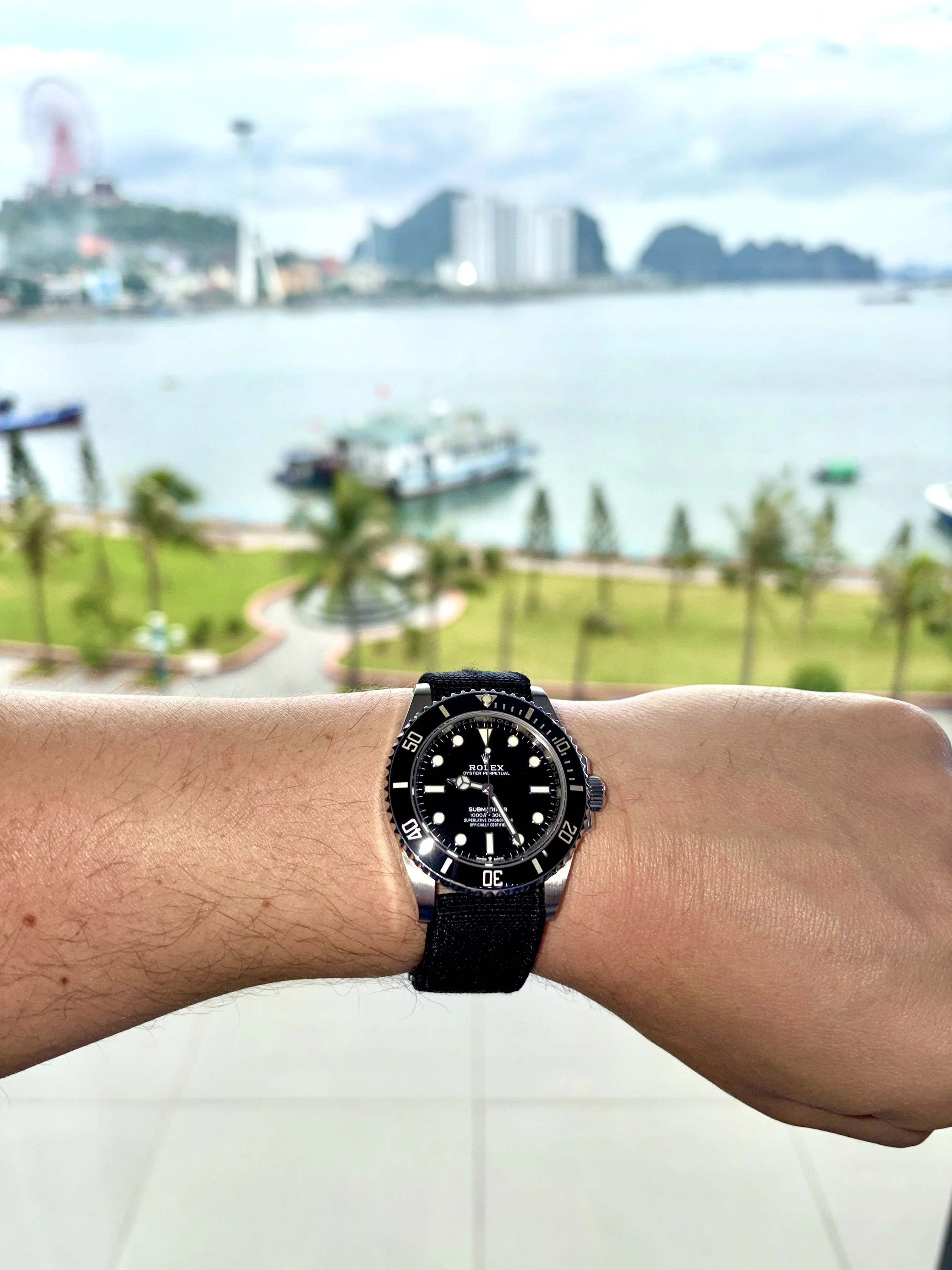 Chrono-Grip Pro Stealth Black on Rolex Sub
