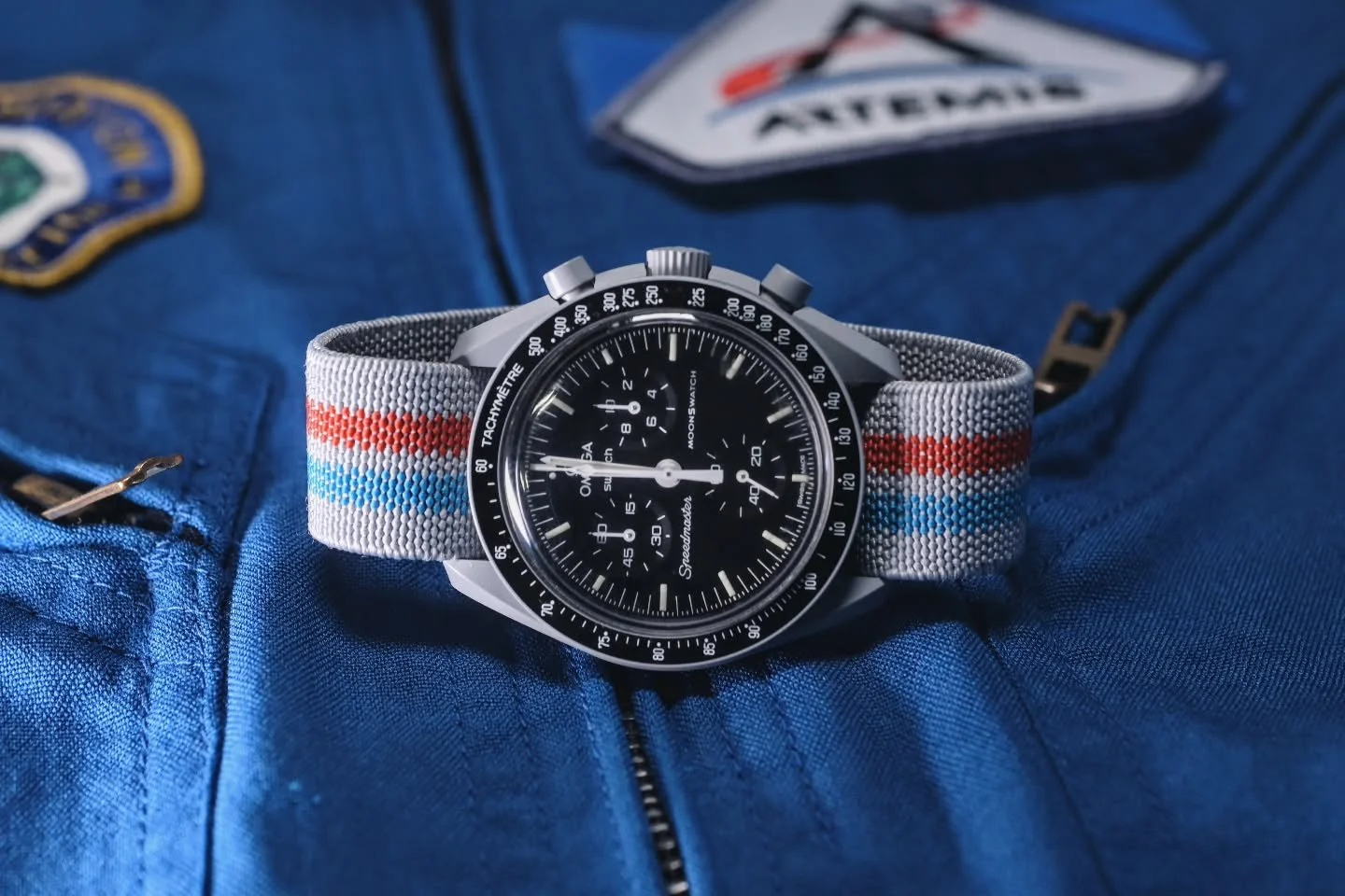 Surprise Super Limited SP Module drop this Monday,  Feb 2! To celebrate the potential launch week of the manned Artemis II mission, I have put together a small batch using some sample elastic I had made for my Artemis Series last October.

Adorned wi