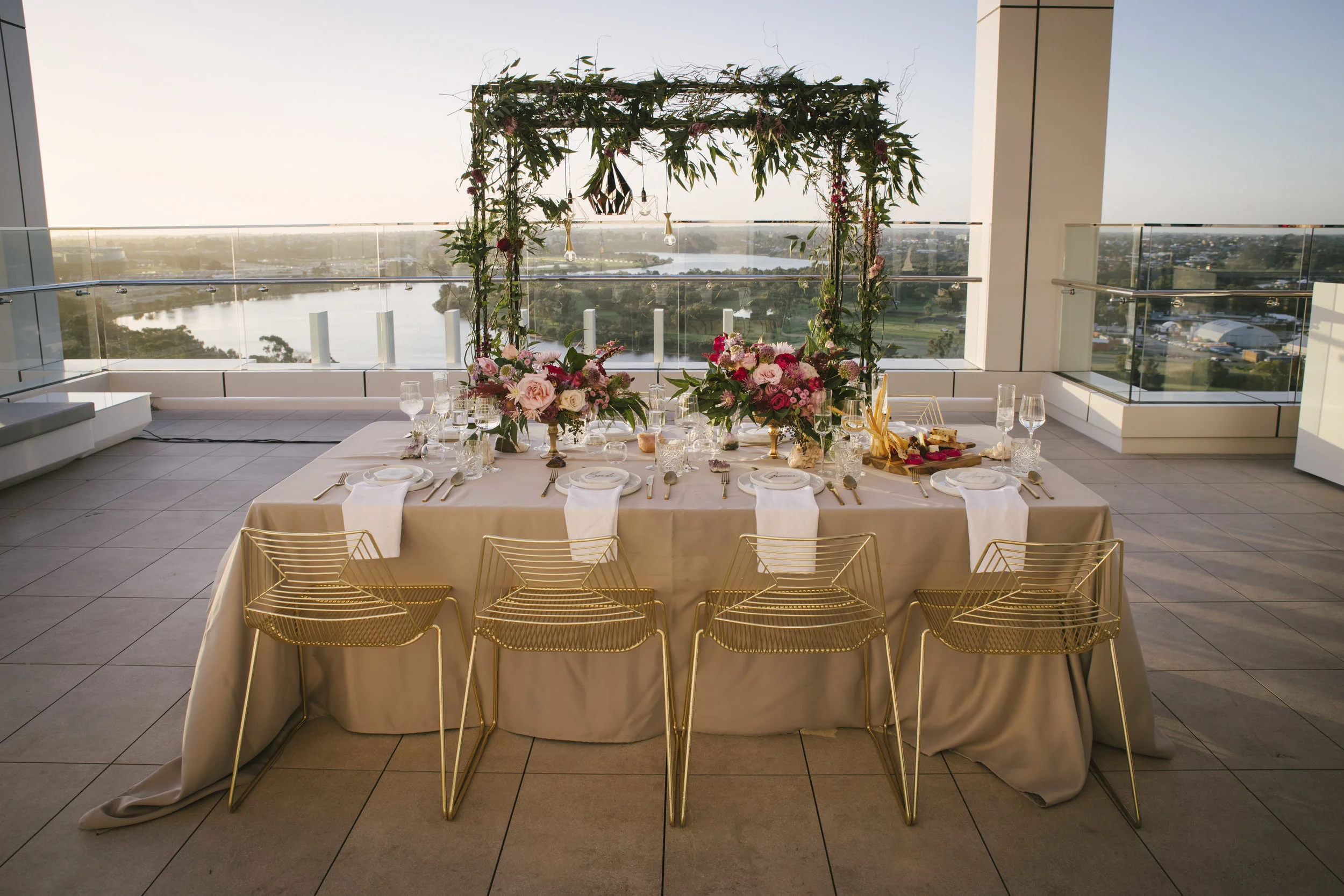 The Wedding Network | Sky High Glamour Styled Shoot | Aloft Perth ...