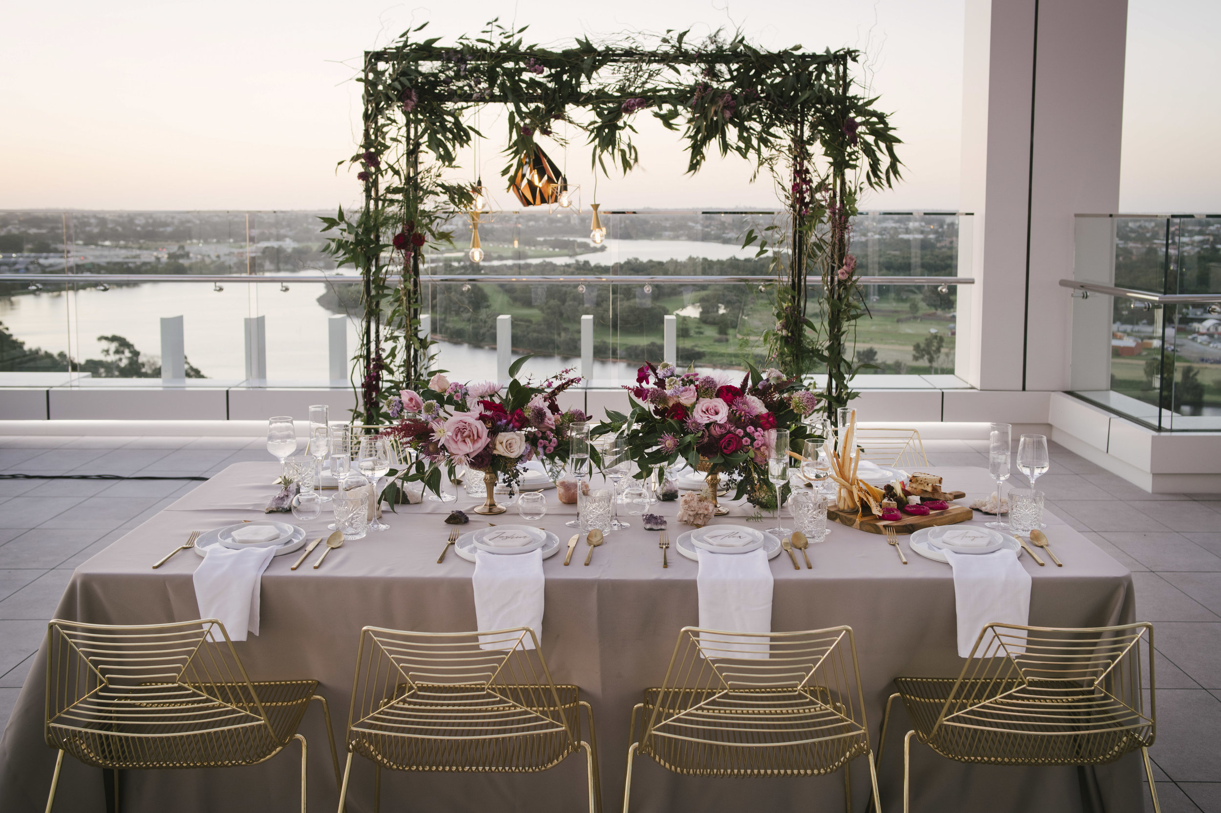 The Wedding Network | Sky High Glamour Styled Shoot | Aloft Perth ...
