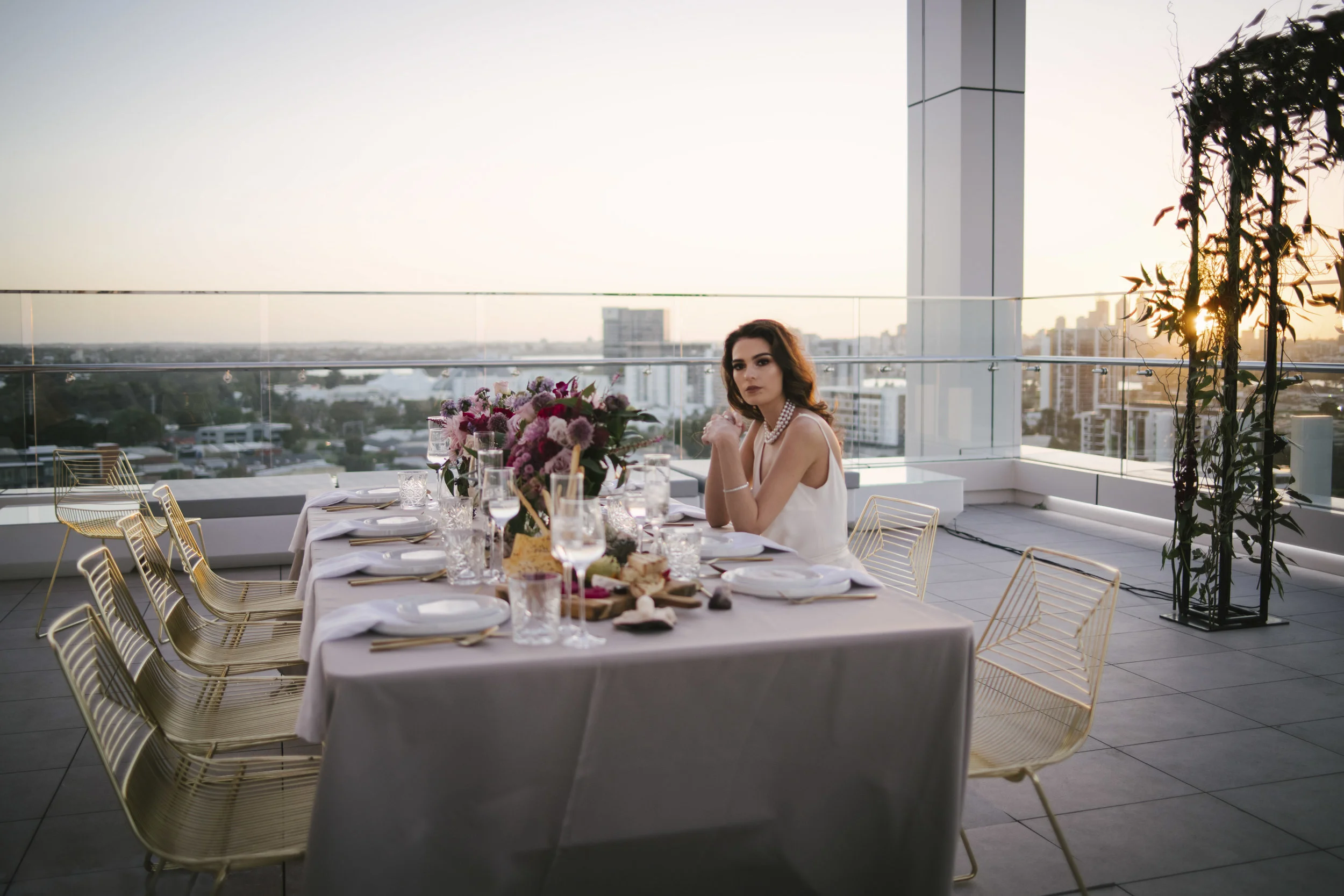 The Wedding Network | Sky High Glamour Styled Shoot | Aloft Perth ...