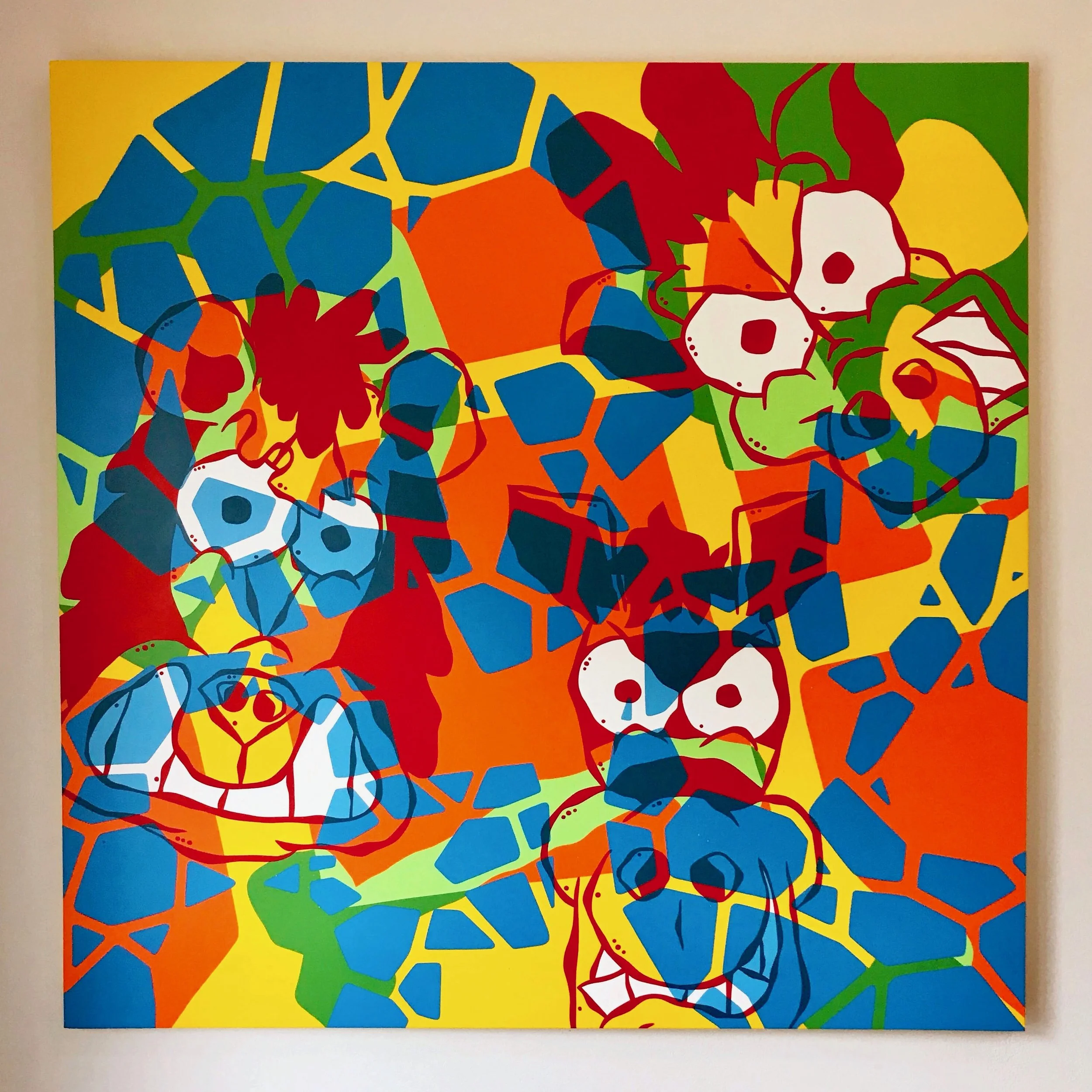 KARMA IS A BEAUTIFUL THING, 2019 Acrylic on canvas, 60 x 60 in.