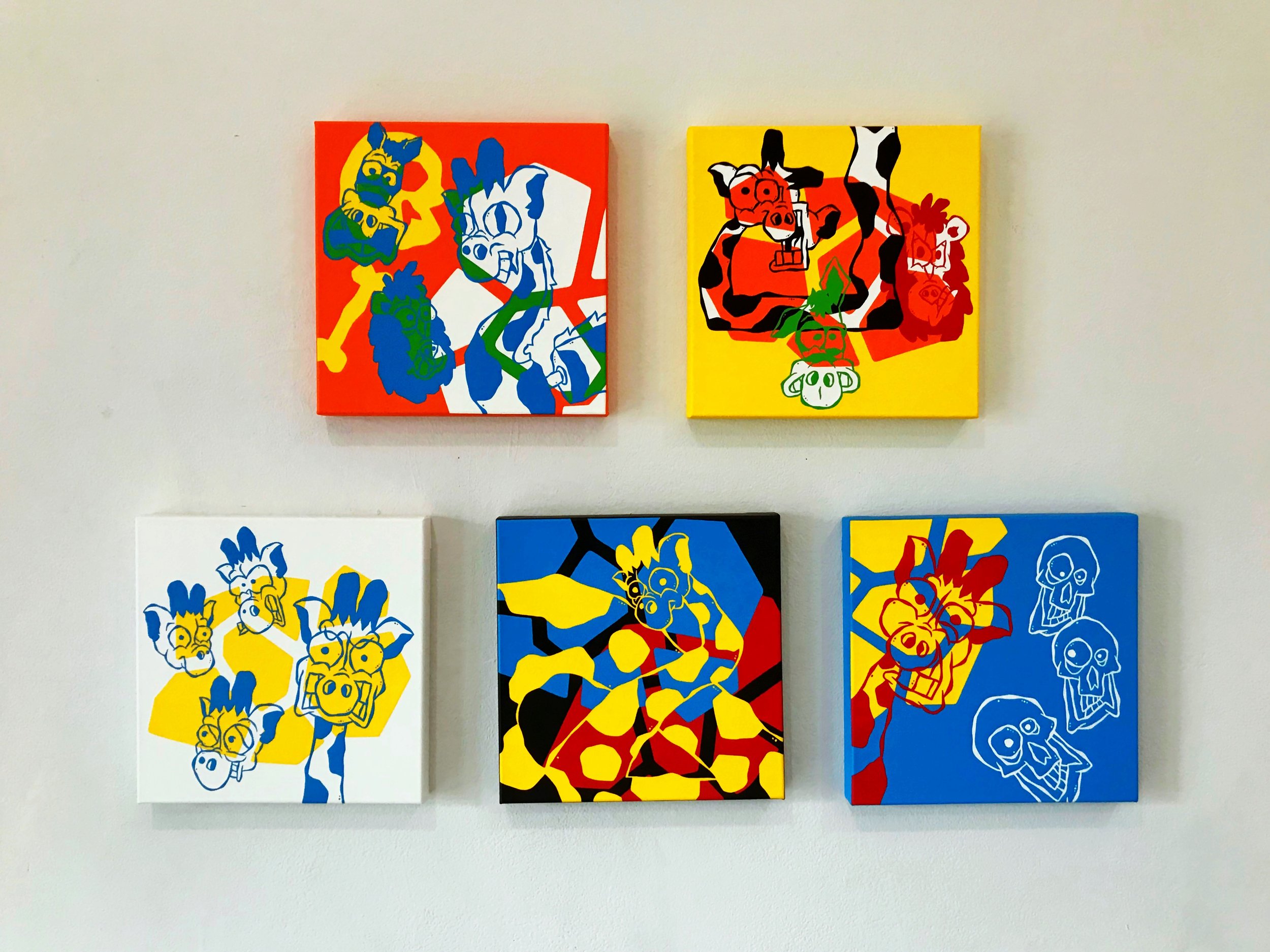 UNTITLED, 2019 Acrylic on canvas, 12 x 12 in.