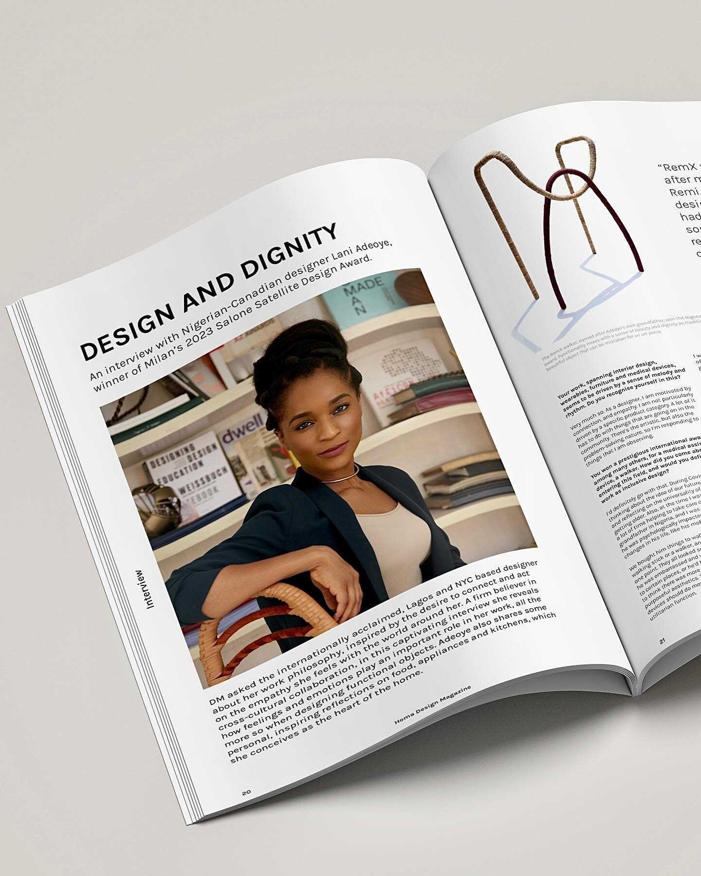Thank You to Homa Design Magazine for this spread! 🙏🏾 Special thanks to @patrizio_cionfoli for the selection and Federico Gallina for the thoughtful write-up.