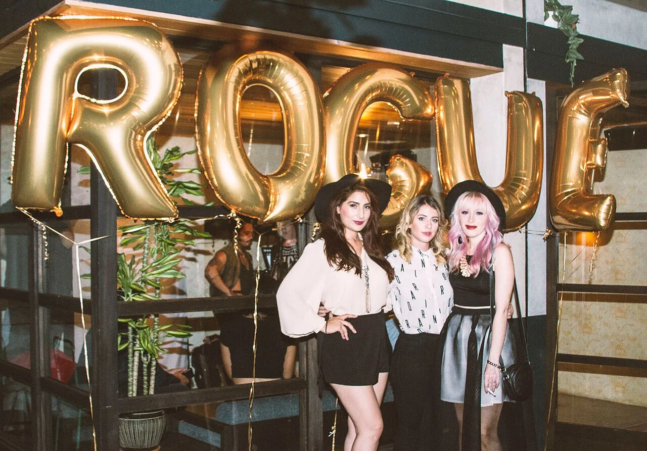 Rogue's Marketing Director Sarah Portillo, Music Editor Lauren Hoover & EIC Heather Seidler