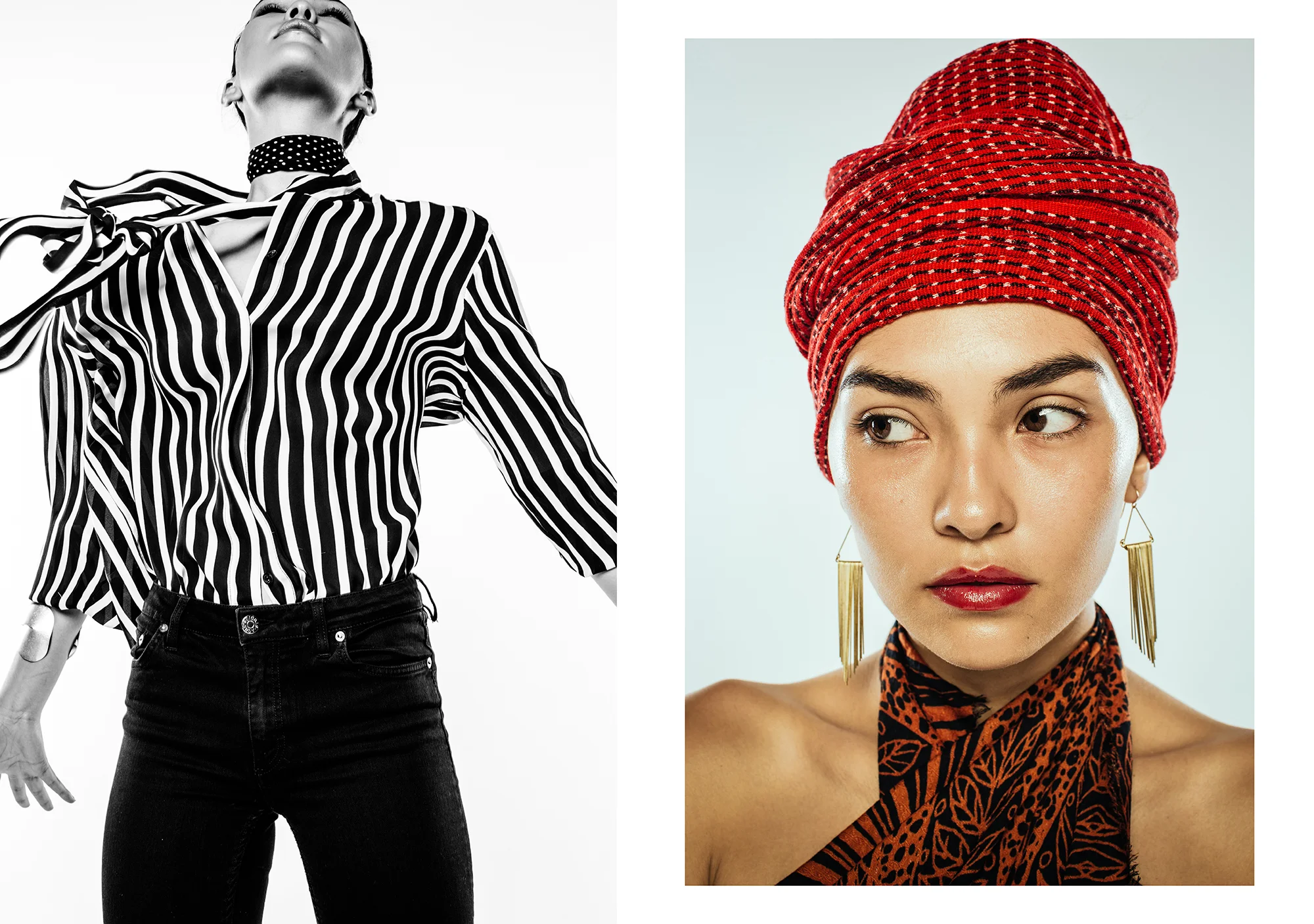 Left: Top & Pants: Zara Right: Top: Zara