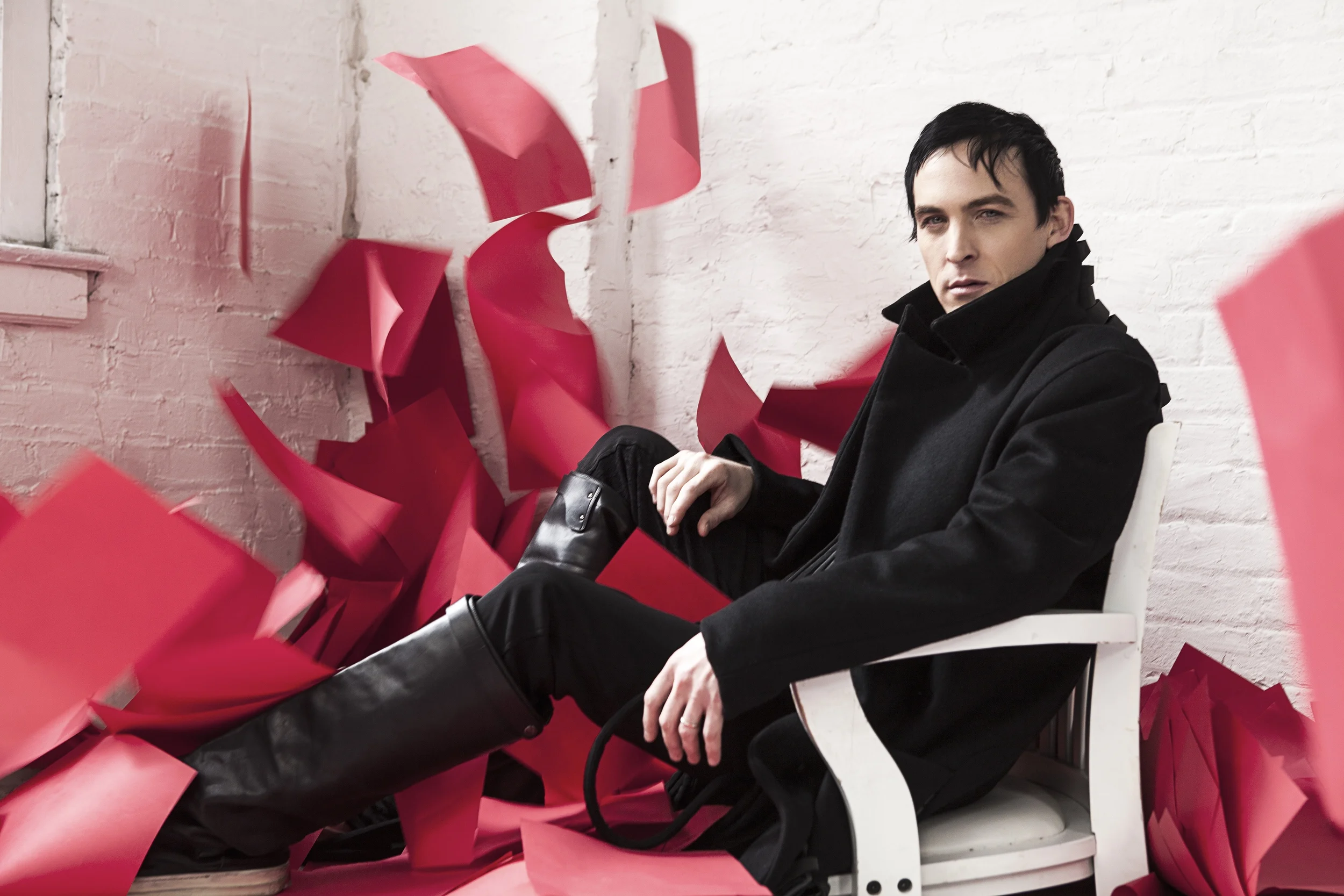 Coat Geoffrey Mac / Shirt Khevyn Xacau / Pants Dior Homme / Boots Rick Owens