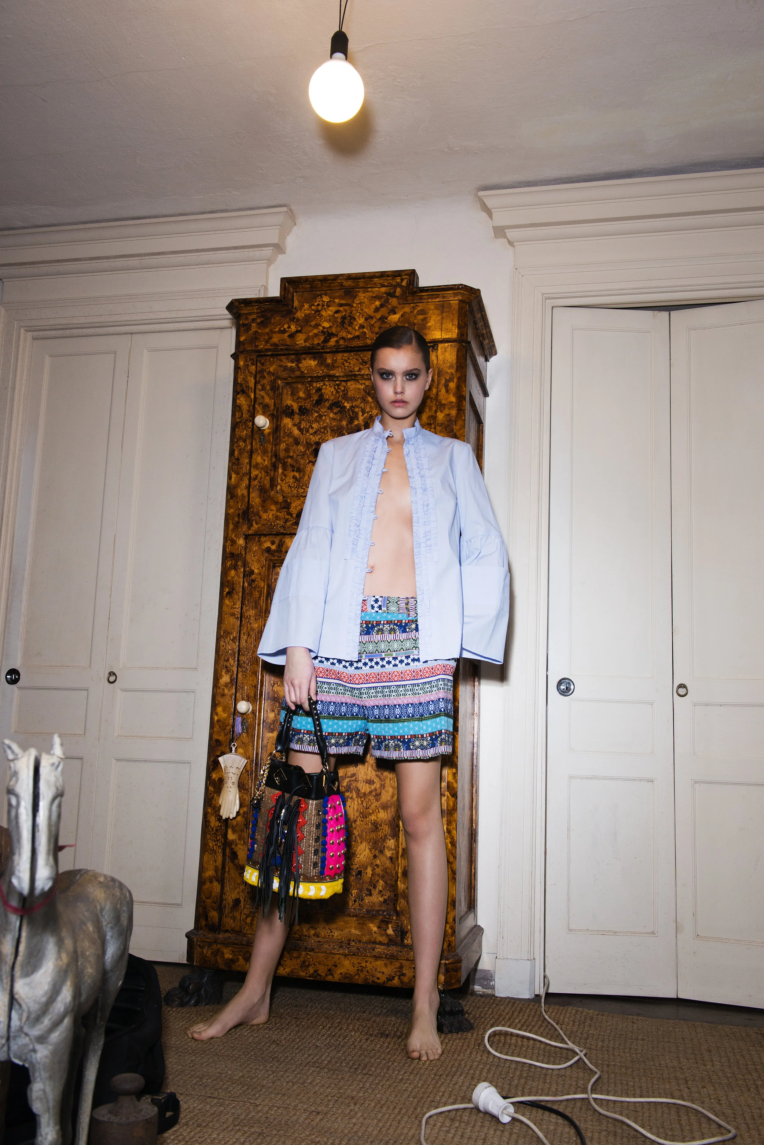 Top: Tenax / Shorts: Hanita / Bag: La Carris