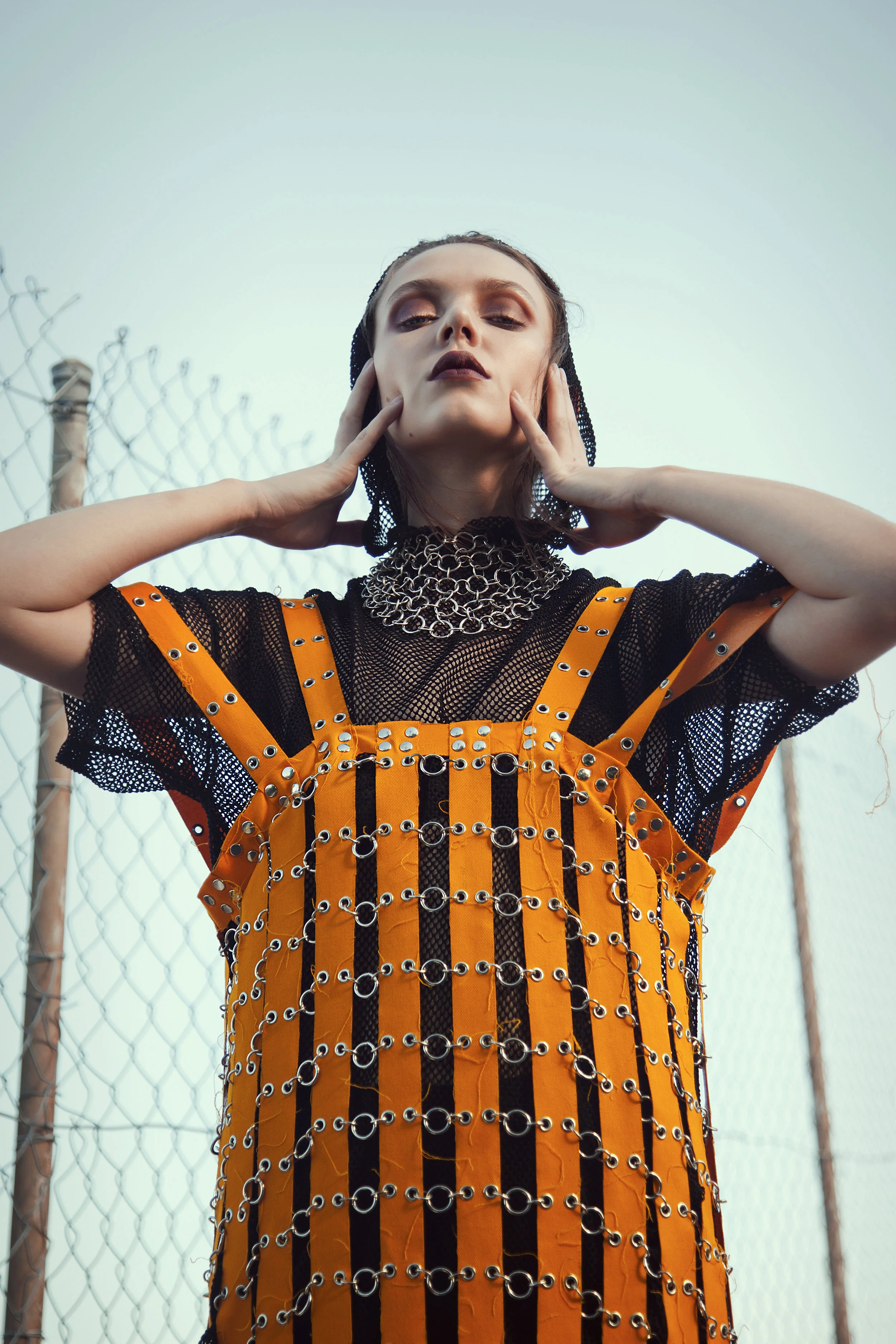 Shirt: Tempt / Dress: Stephanie Schafer / Necklace: Stephanie Schafer