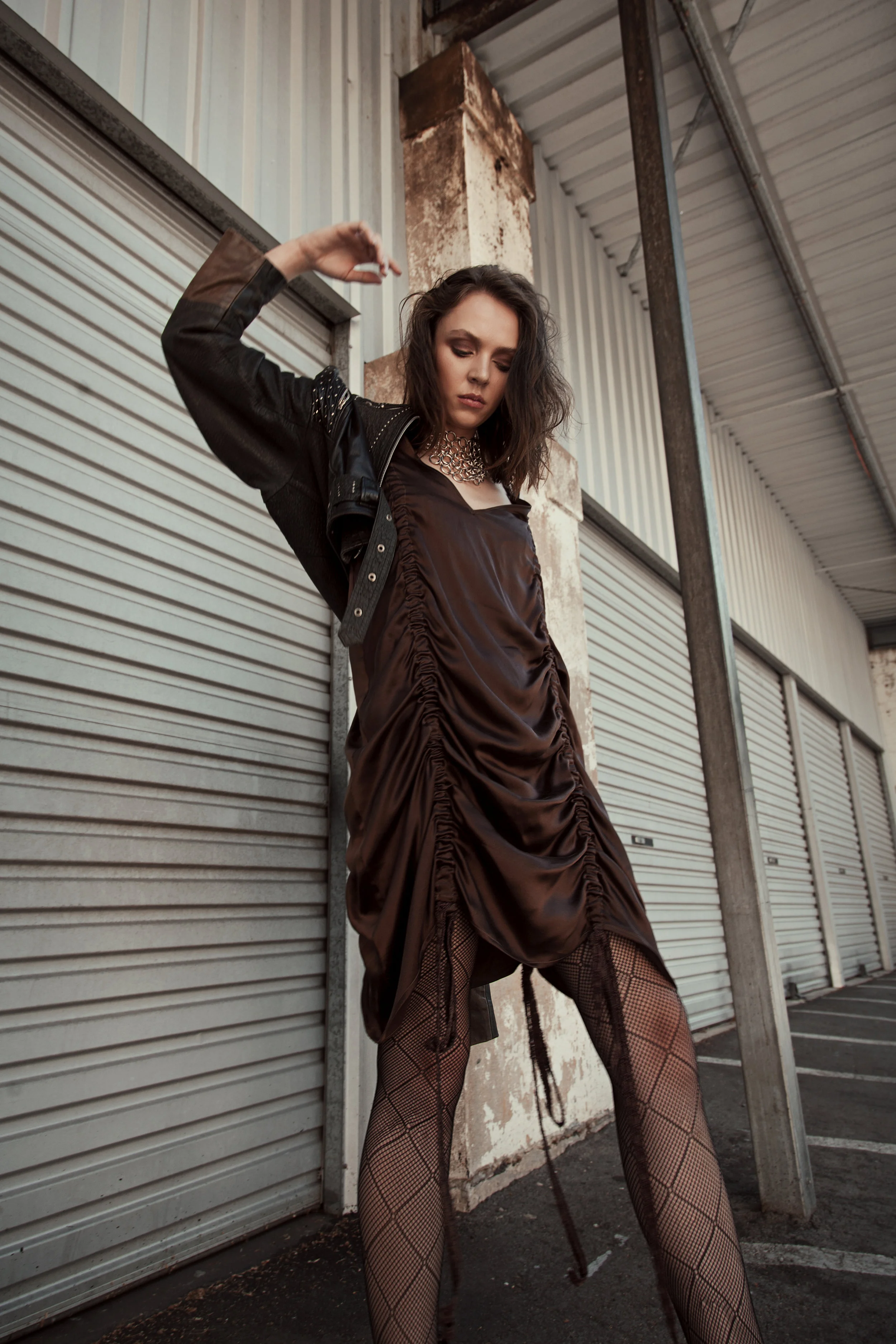 Dress: Jolie Chatfield / Jacket: West End Collections / Necklace: Stephanie Schafer