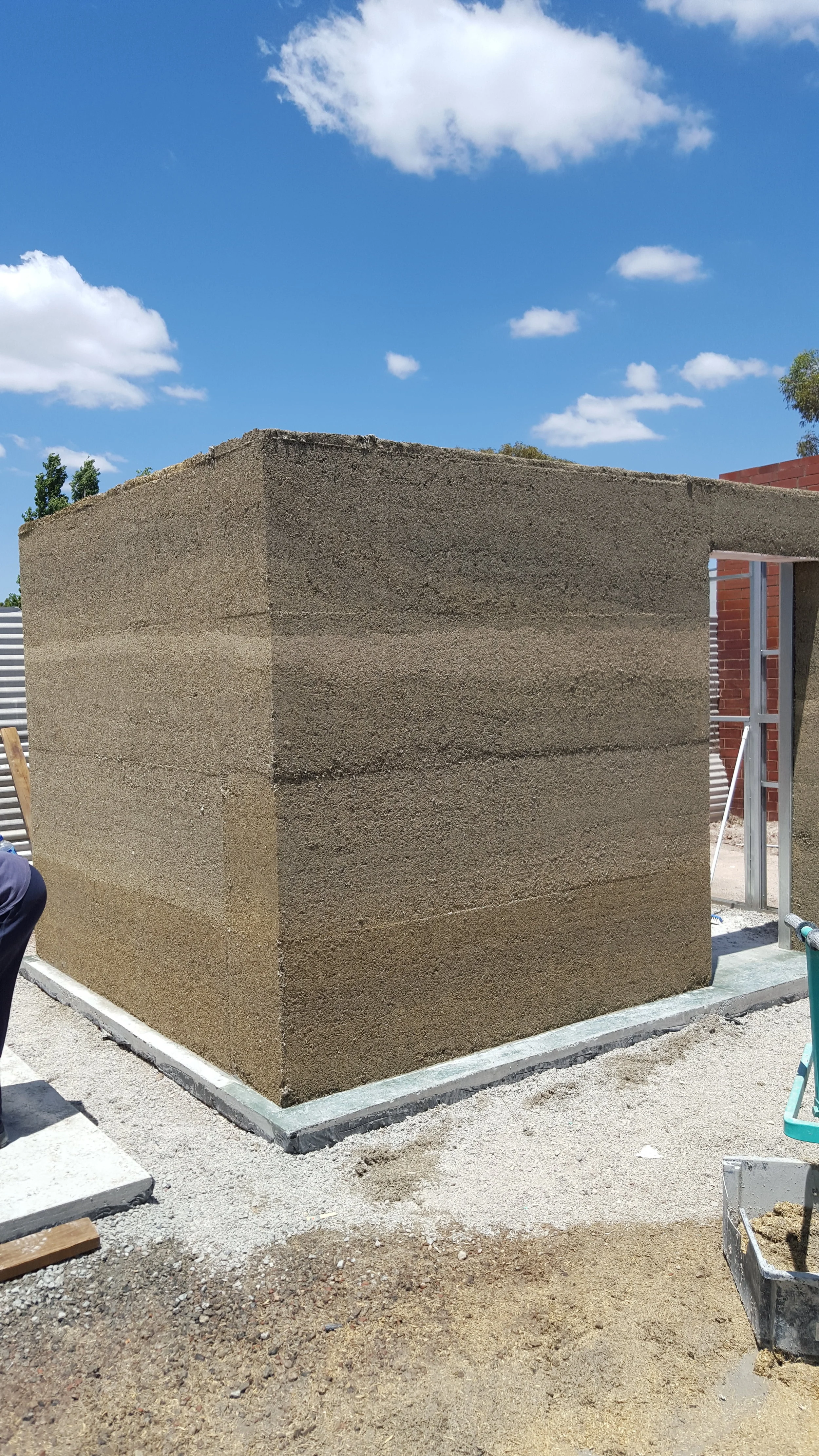 Bare hemp walls