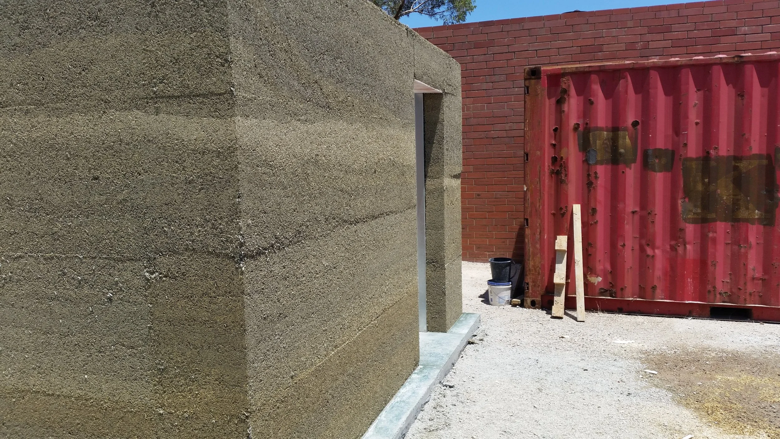 Bare hemp walls