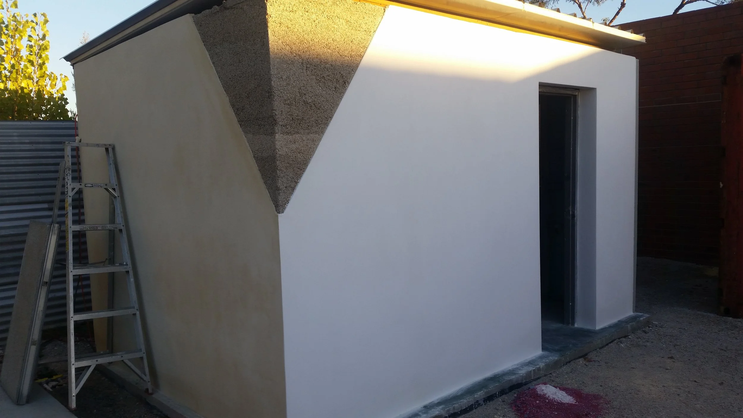 Hempcrete shed