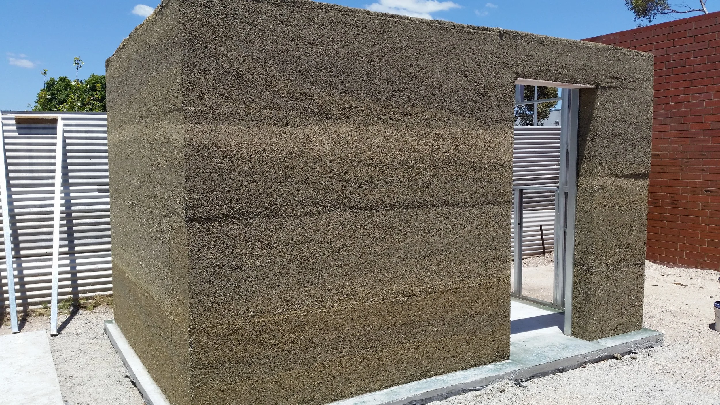 Bare hemp walls