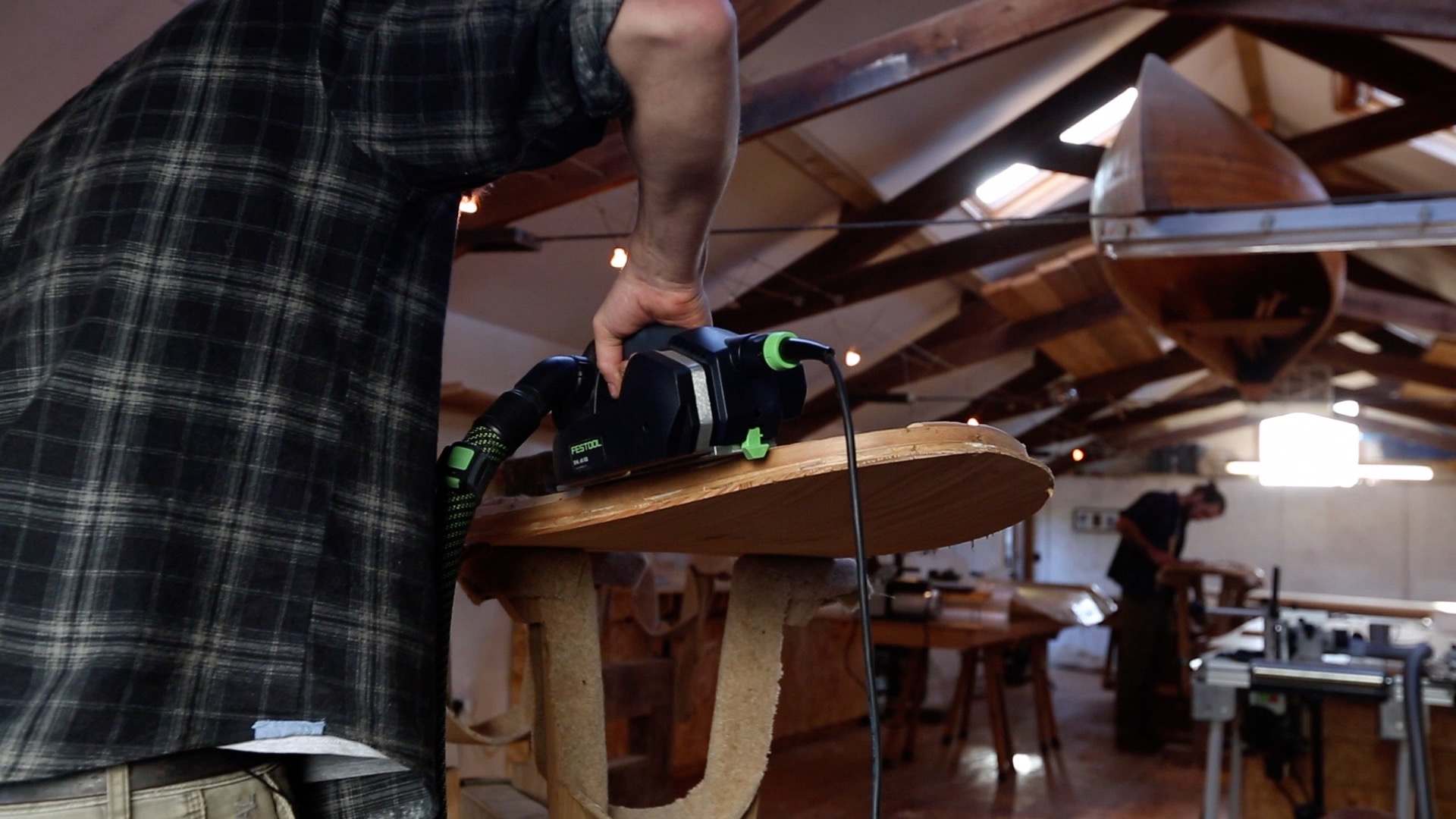  Emily Harris seeks to find out the craft of making wooden surfboards at Lignum Surfboards and why using Festool tools is key in their manufacturing.  