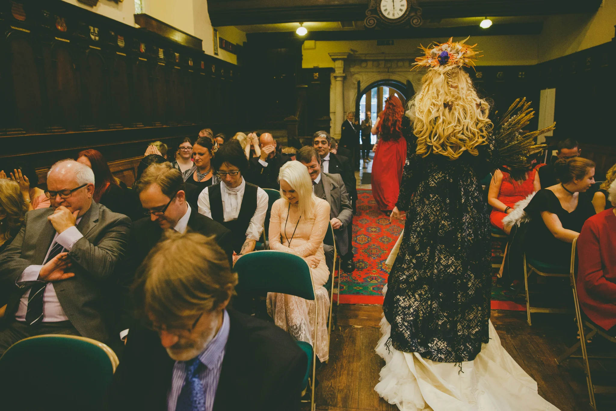Creative documentary wedding photography Exeter Fire