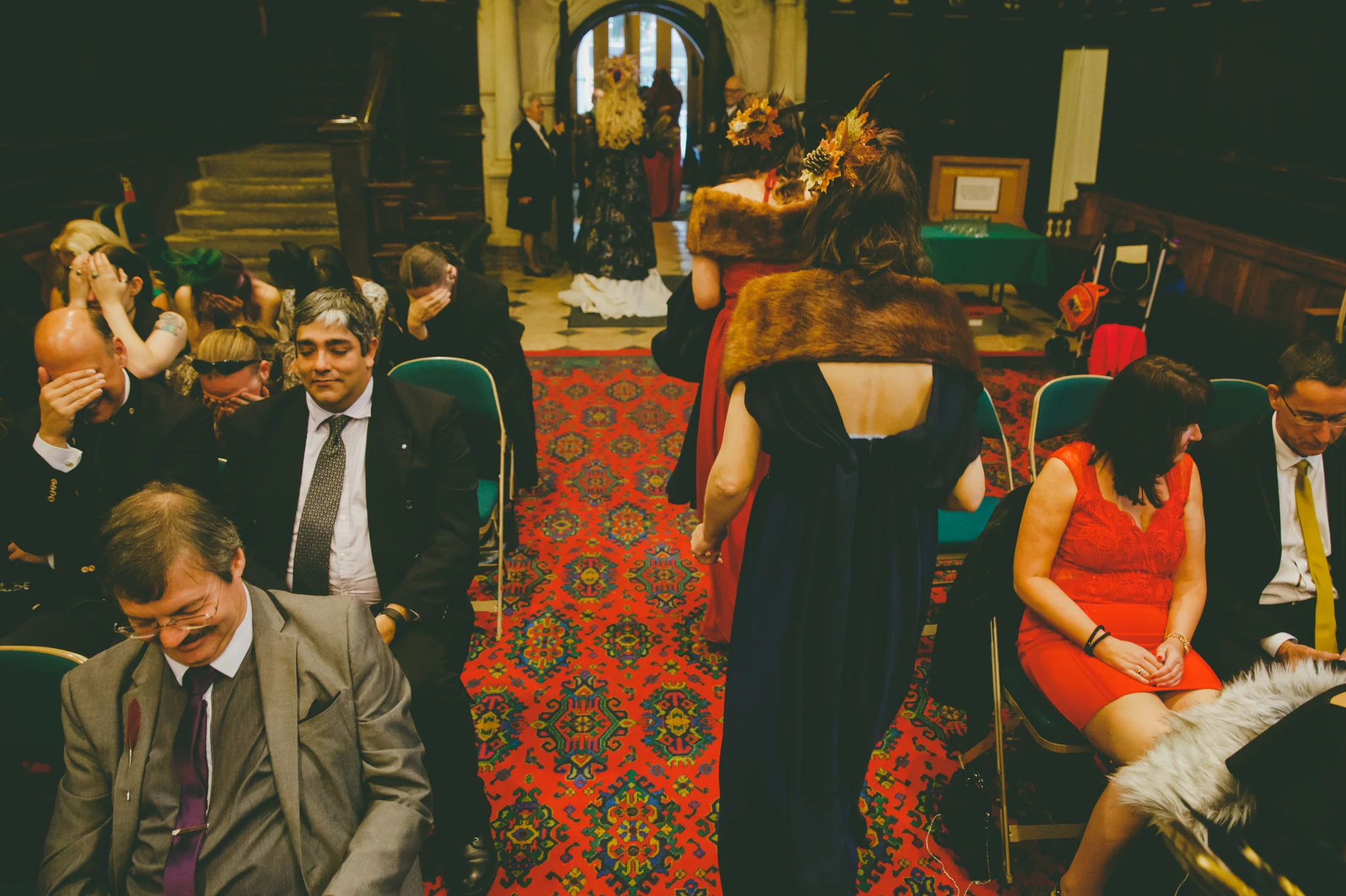 Creative documentary wedding photography Exeter Fire Wedding Amy Sampson