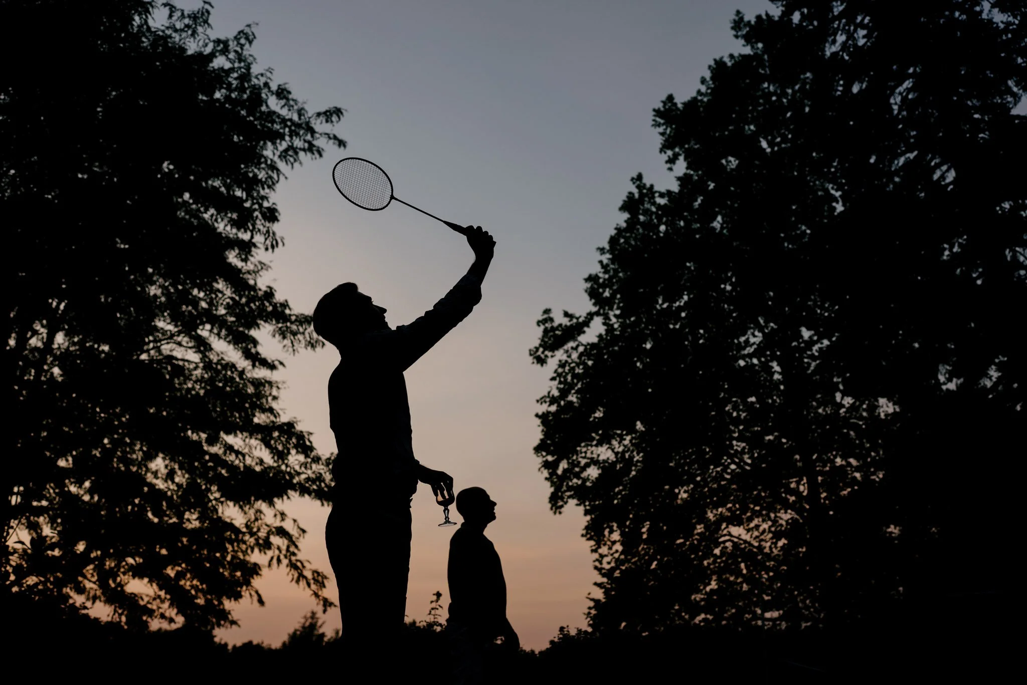 Two people at Domaine le Castelet in the South of France at a wedding