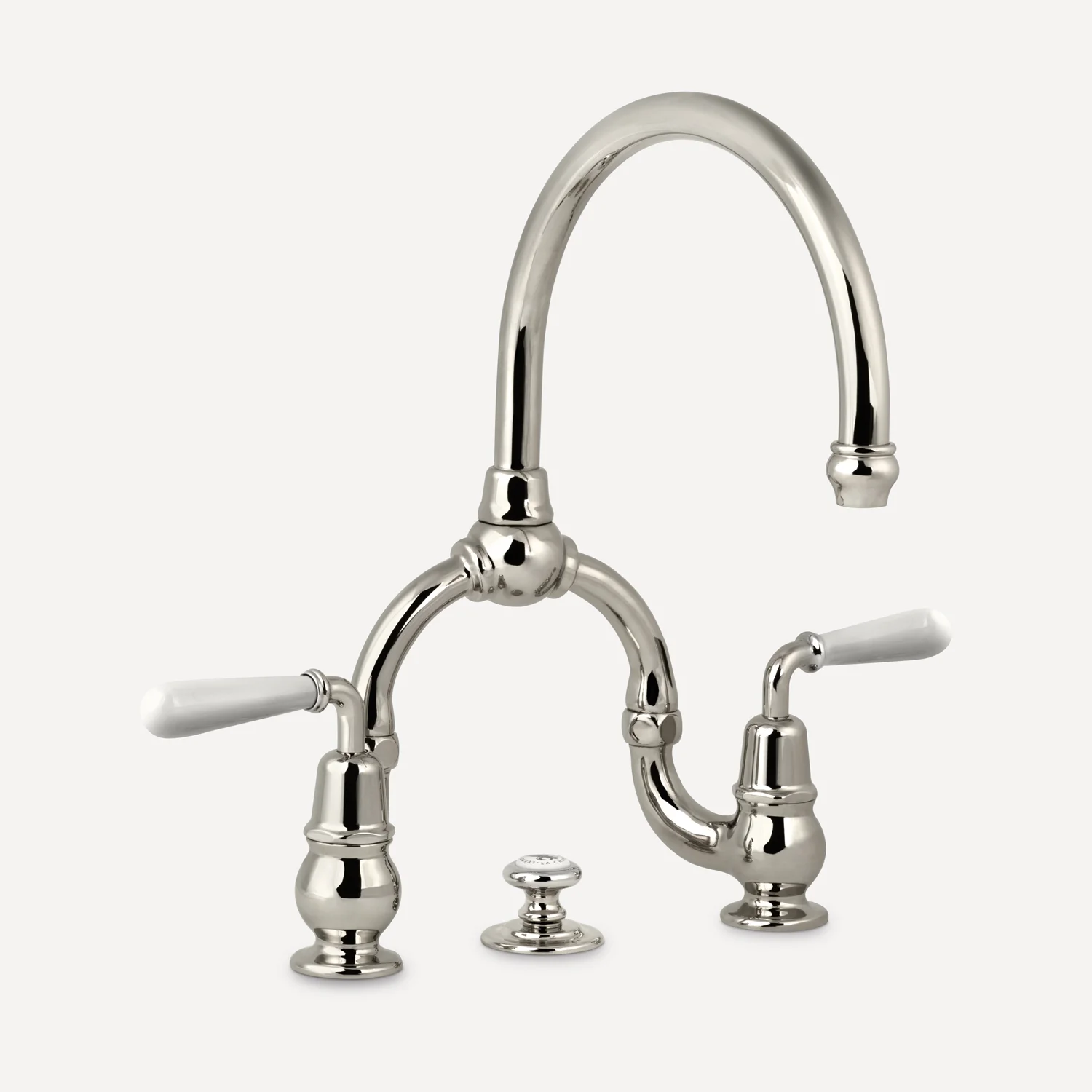 LA CHAPELLE BRIDGE MIXER WITH NEW WHITE LEVERS