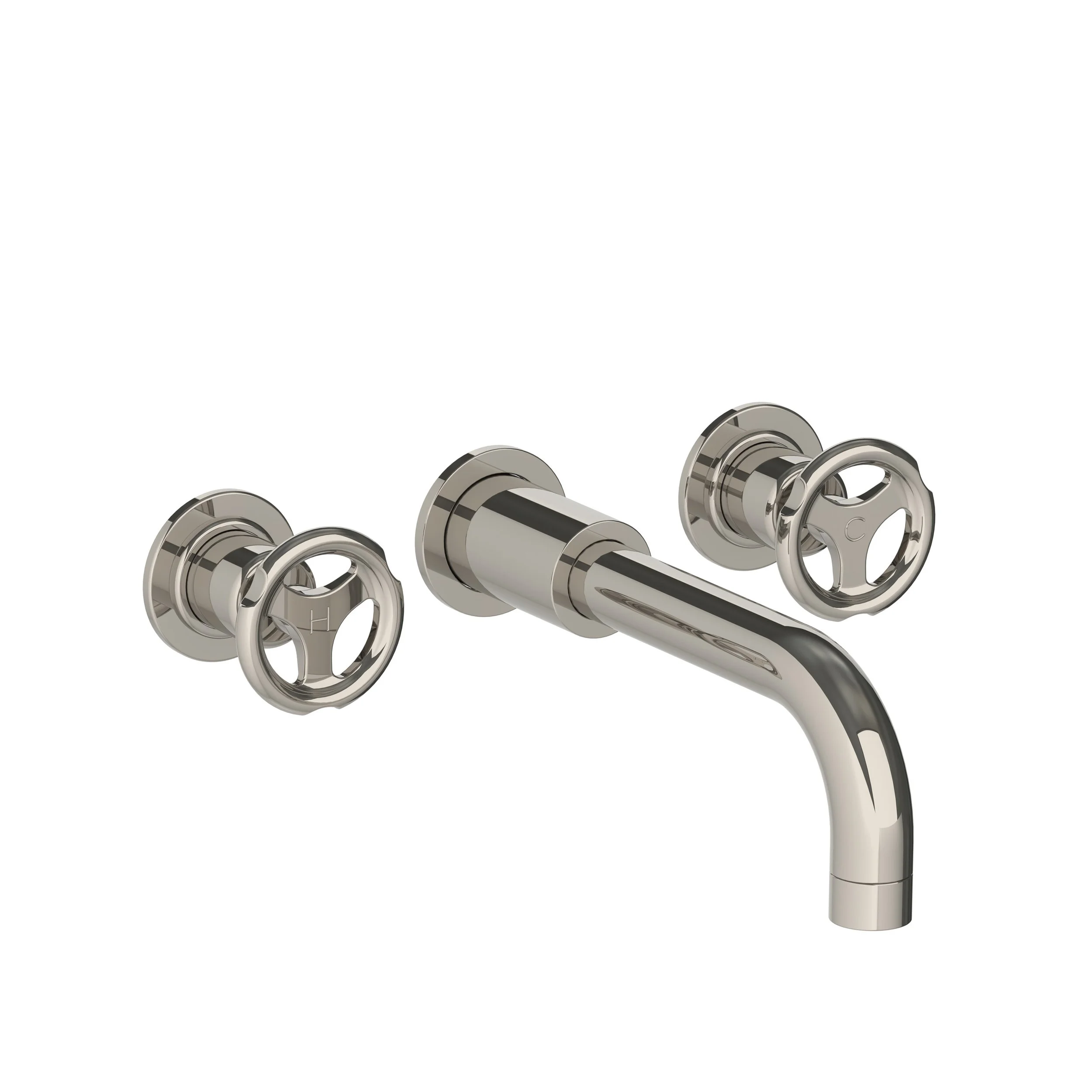 TH 1258 Zu wall bath filler with Ten Ten handwheels