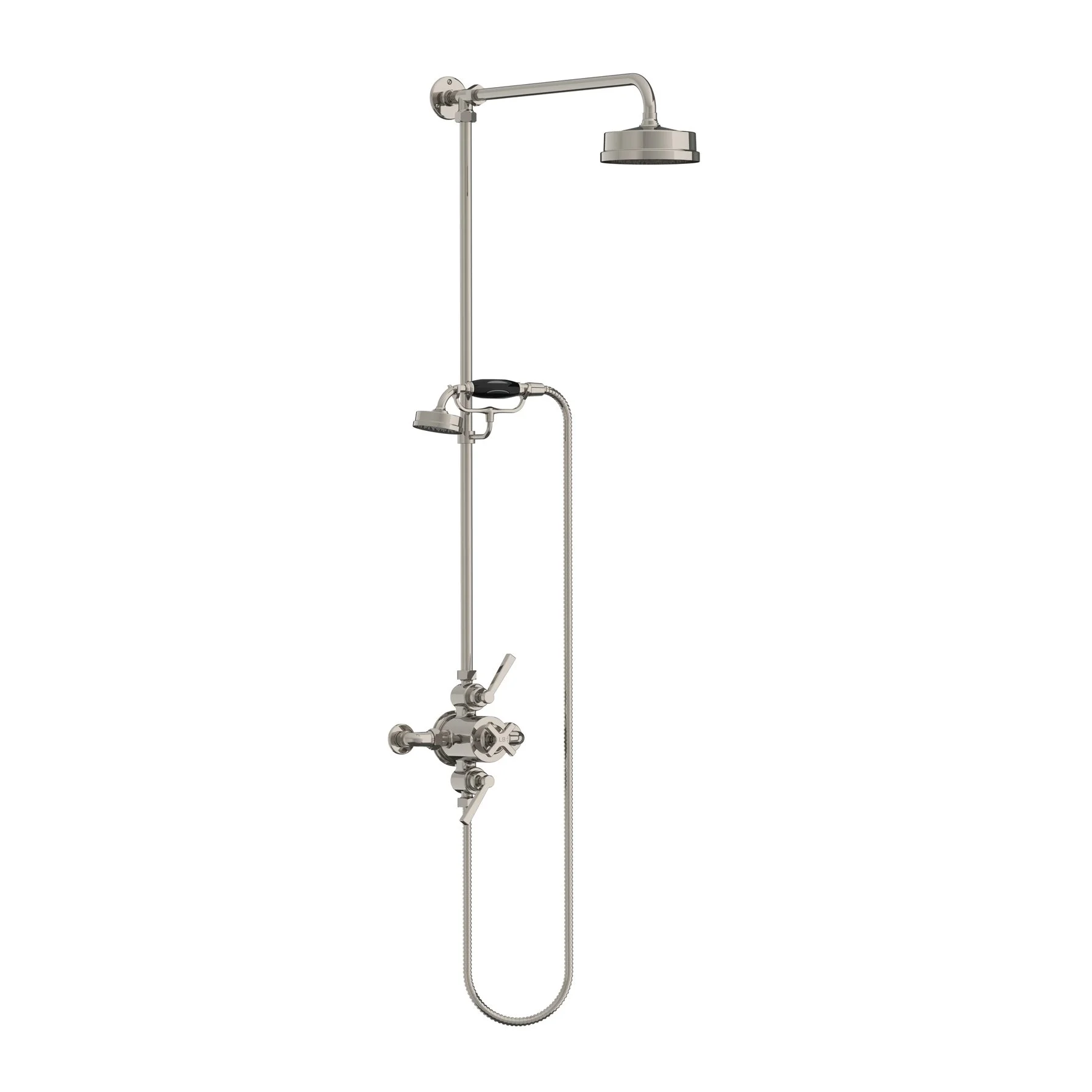 ML 8741 Mackintosh dual control thermostatic valve with riser, hand shower & 6" rose