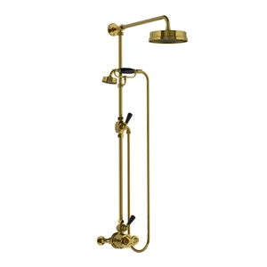 MK 8704 Mackintosh thermostatic valve with Classic black levers