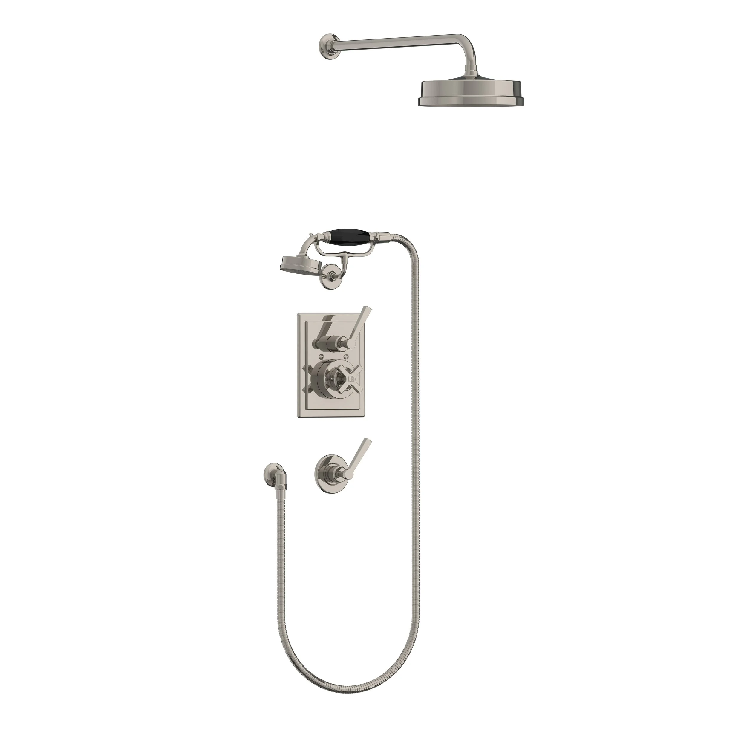 MK 8716   Mackintosh concealed thermostatic valve with hand shower &amp; 8" rose