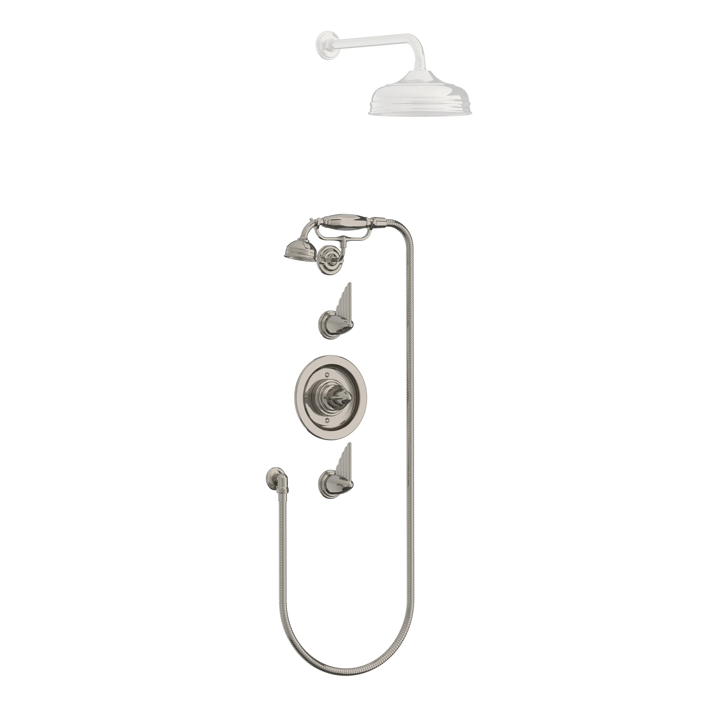 RT 8803   Belle Aire Archipelago thermostatic valve with flow controls &amp; hand shower