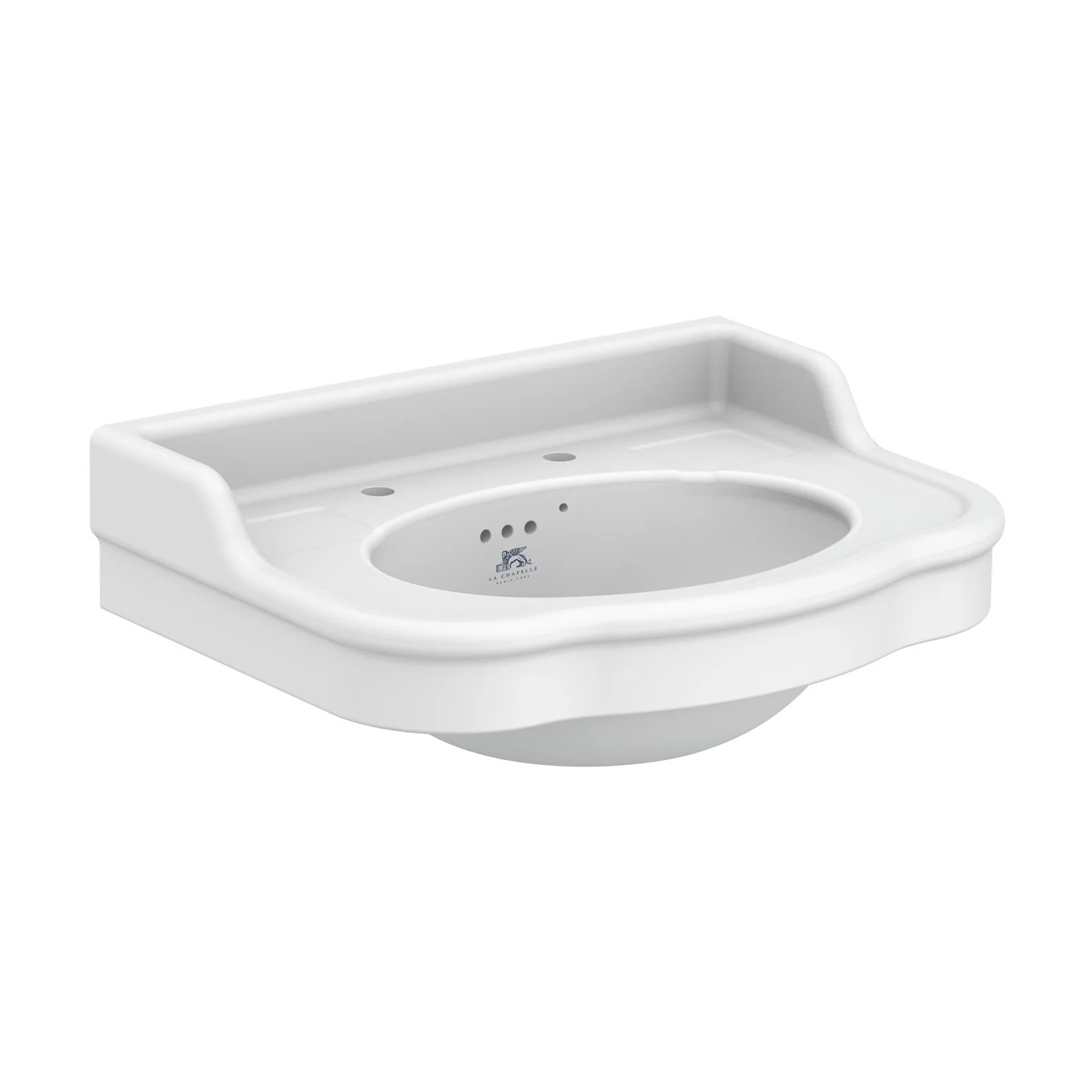 LB 7702   La Chapelle two hole basin (72 cm)