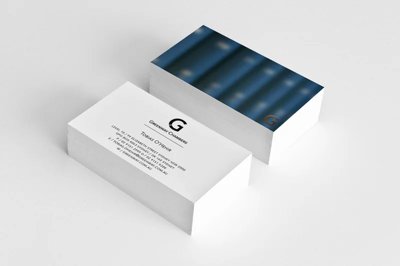 Business Card design, 4 cards were designed feature imagery from the internal and exterior offices.