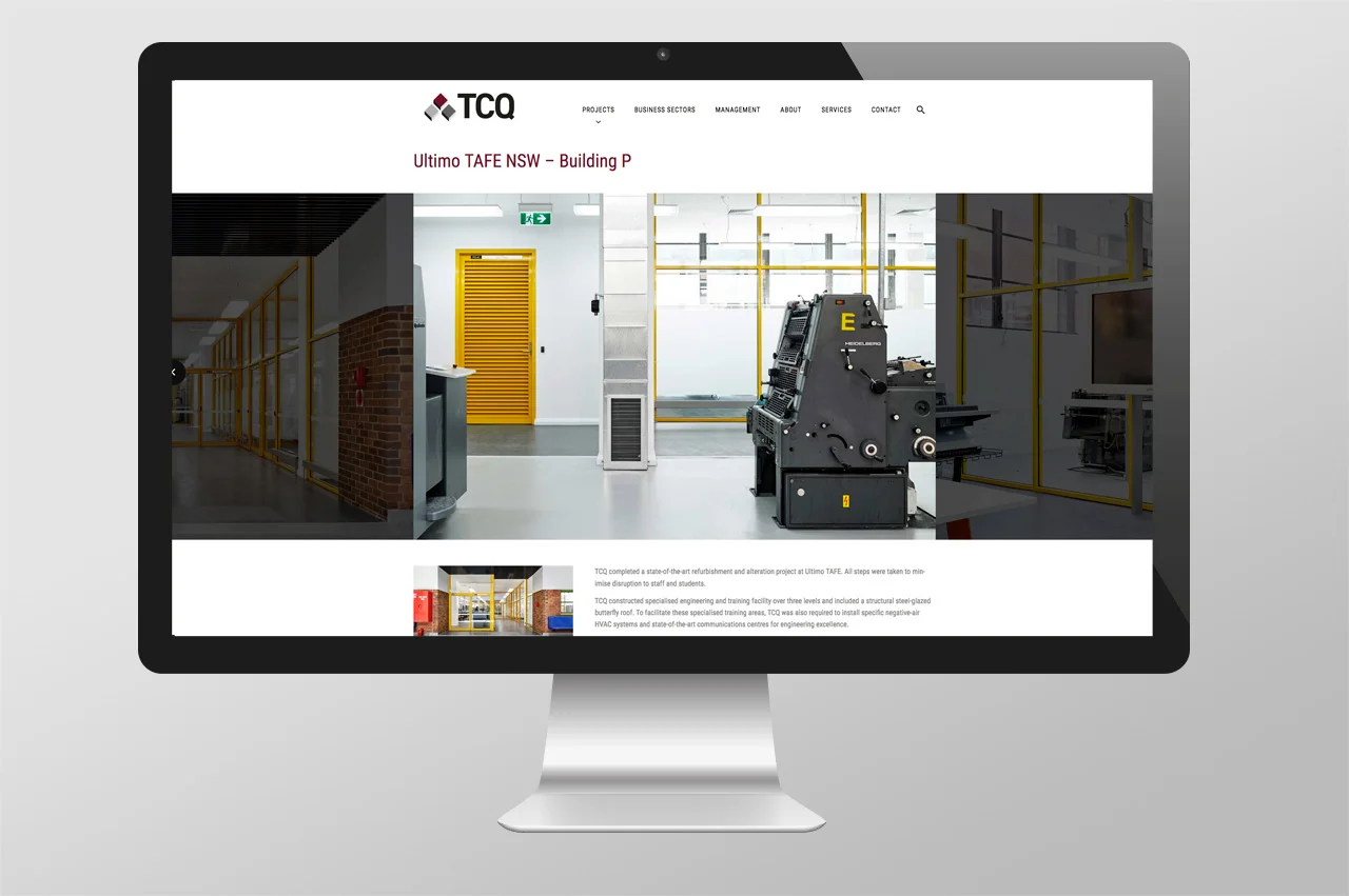 Gallery page on new website