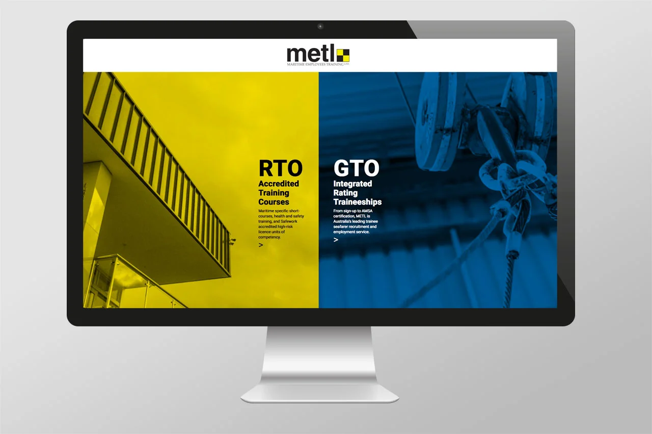 Home Page – option to enter either RTO or GTO website
