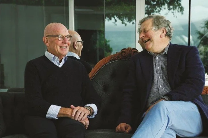 James in conversation with Hamish, to celebrate Drapers 130 years