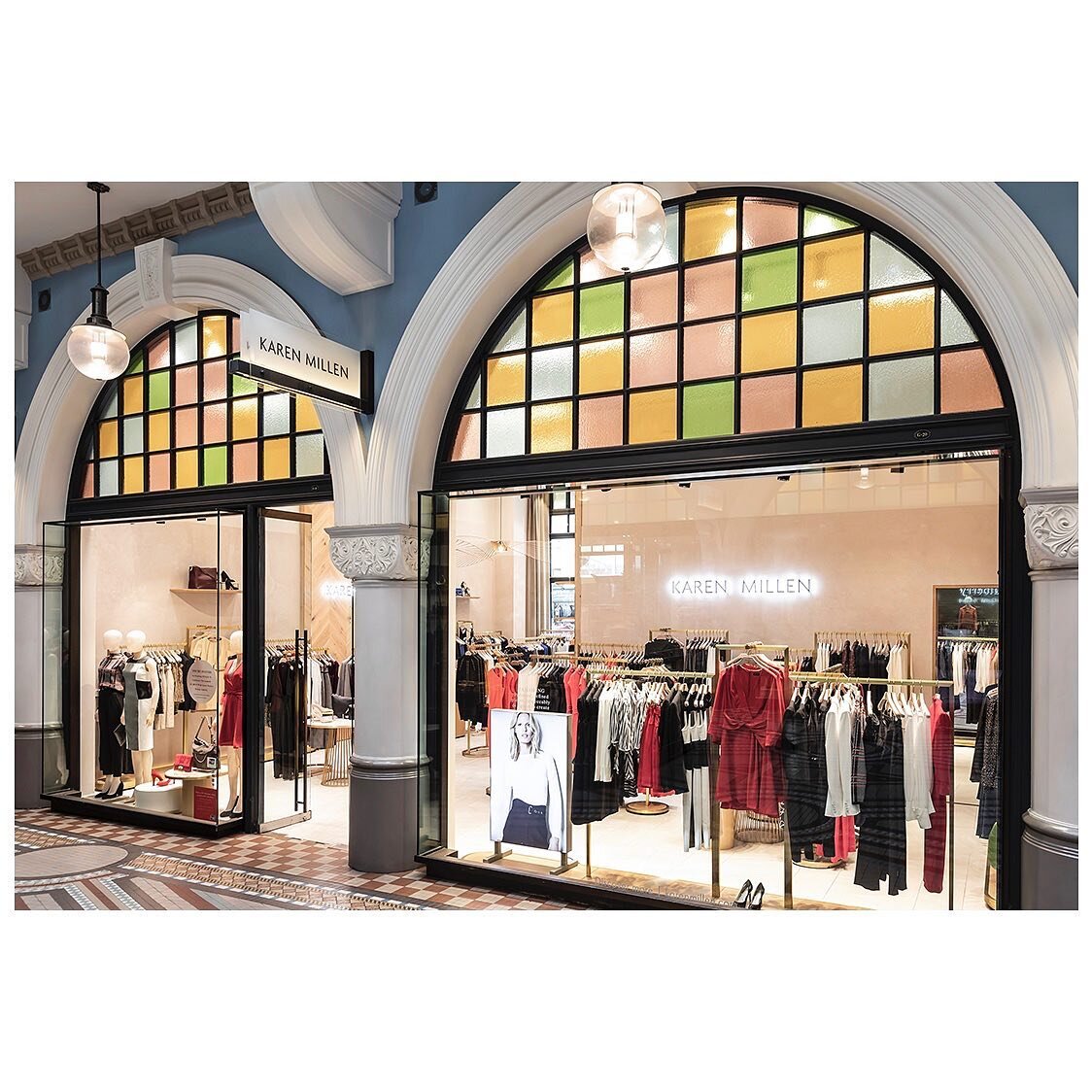 Project Archive: Karen Millen Sydney. We were brought in to create a new concept for the British brand and this launched into the Sydney store at the Queen Victoria Building.