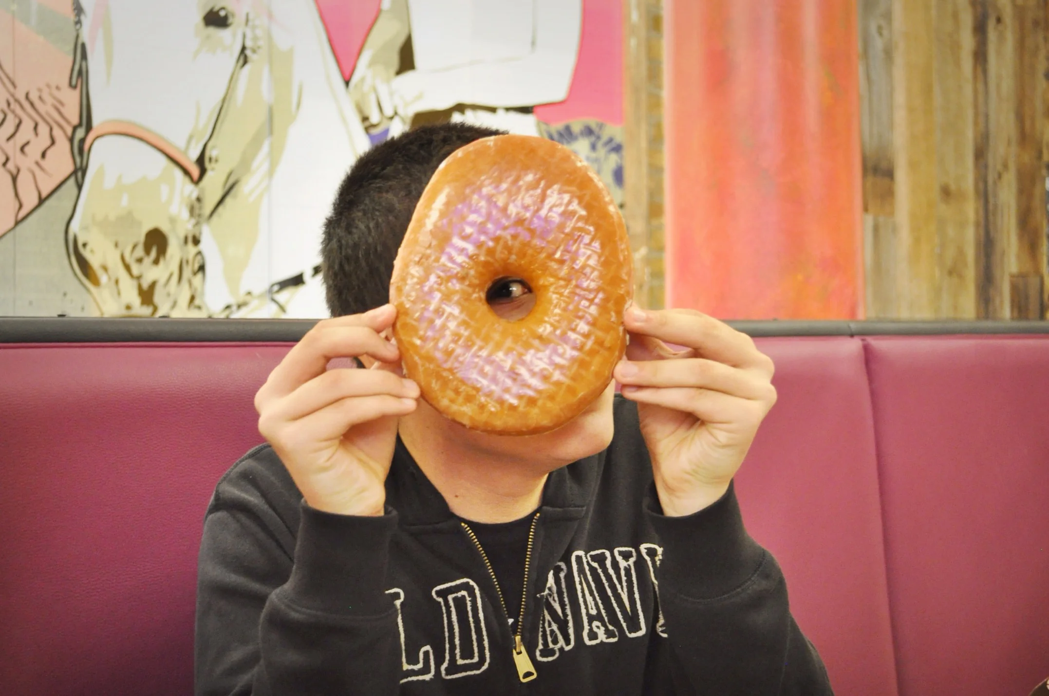 The Tex-Ass donut. Five of us split this and we still had half left 