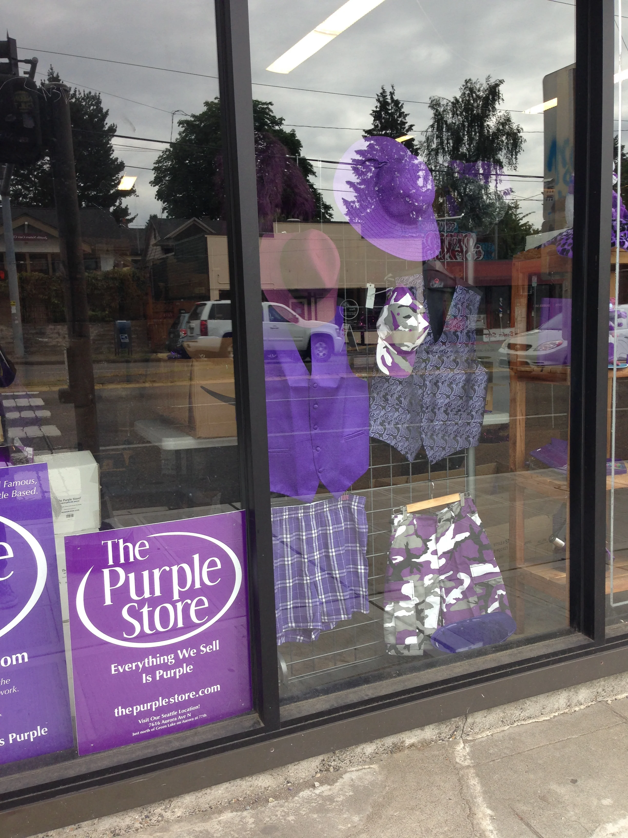 Literally everything was purple 
