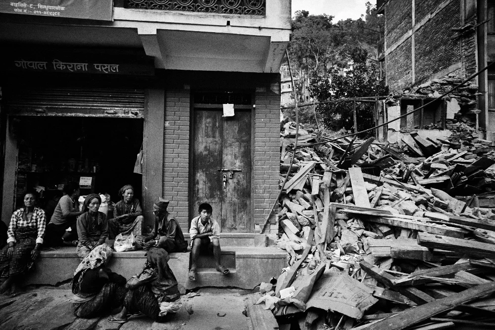 People awaiting their rations in Barabise.