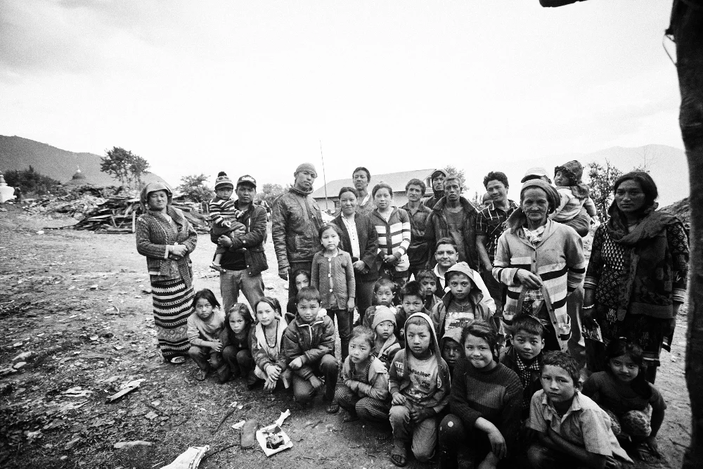 Villagers in Listy.