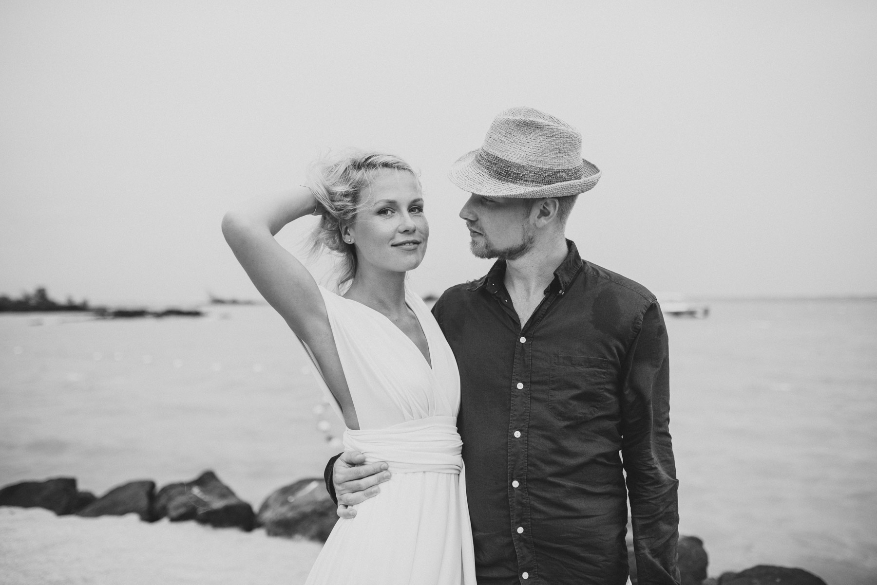 Copy of Sita Kelly | Mauritius Honeymoon Photographer | Woman in white dress with man in hat