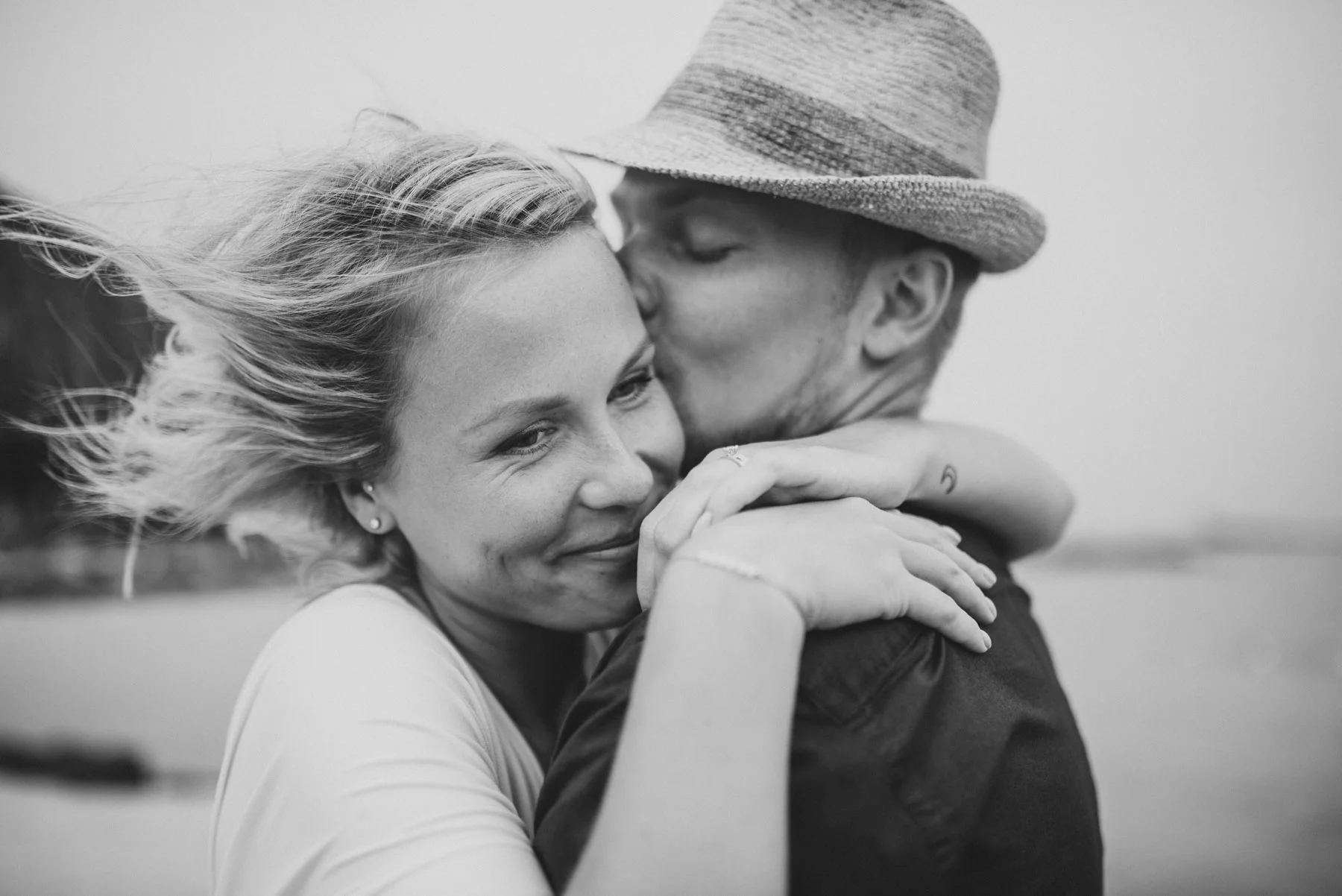 Copy of Sita Kelly | Mauritius Honeymoon Photographer | Couple embracing in the wind