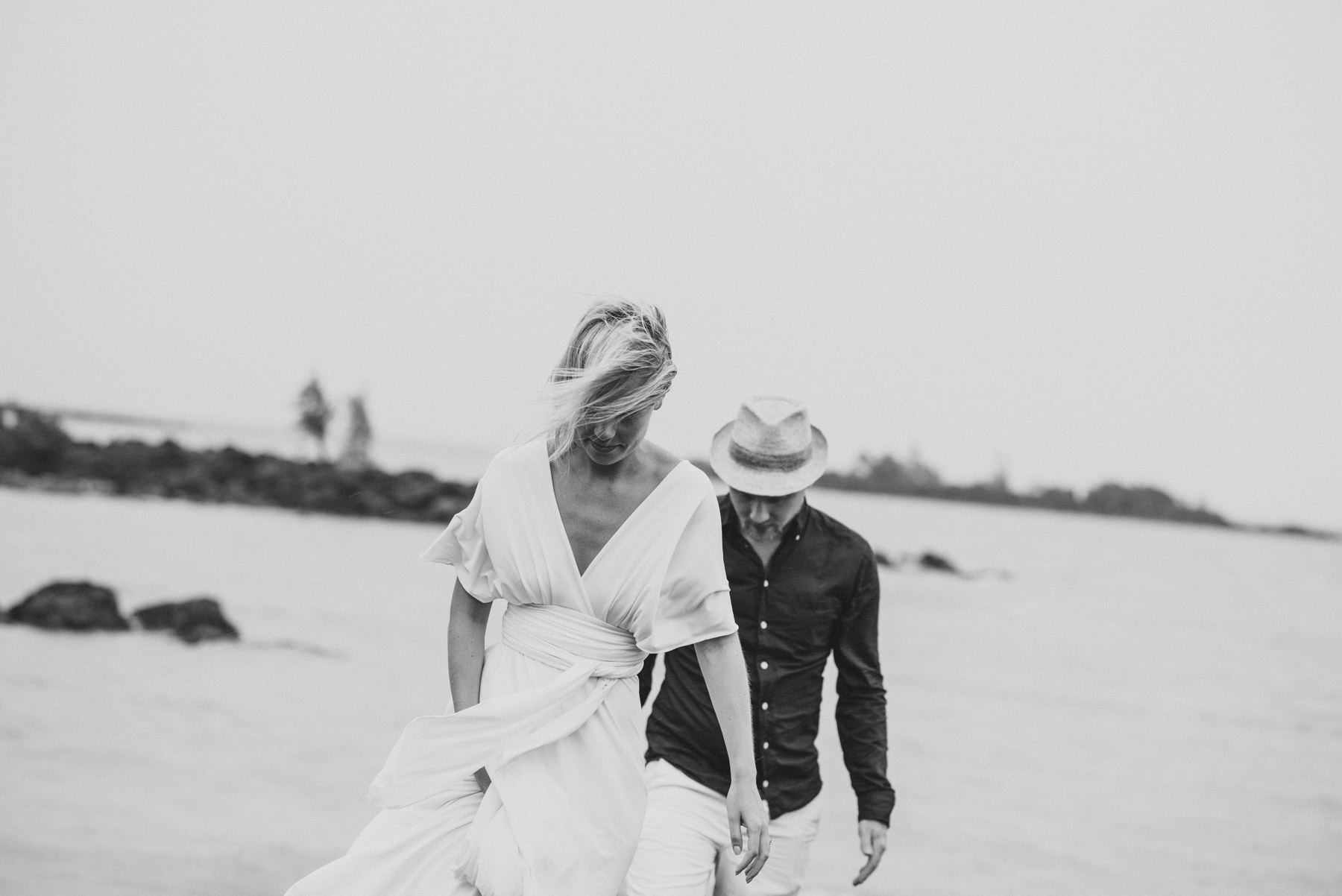 Copy of Sita Kelly | Mauritius Honeymoon Photographer | Couple walking on rocks
