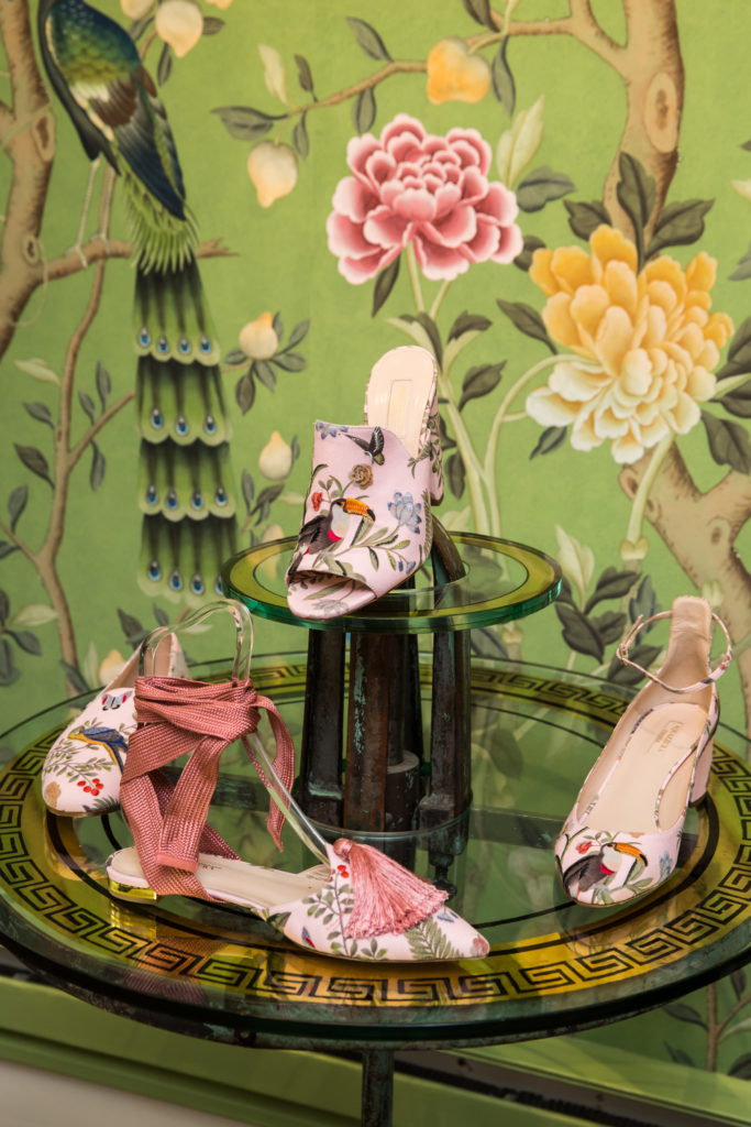Aquazzura x De Gournay Collaboration | Fashion & Interior Design