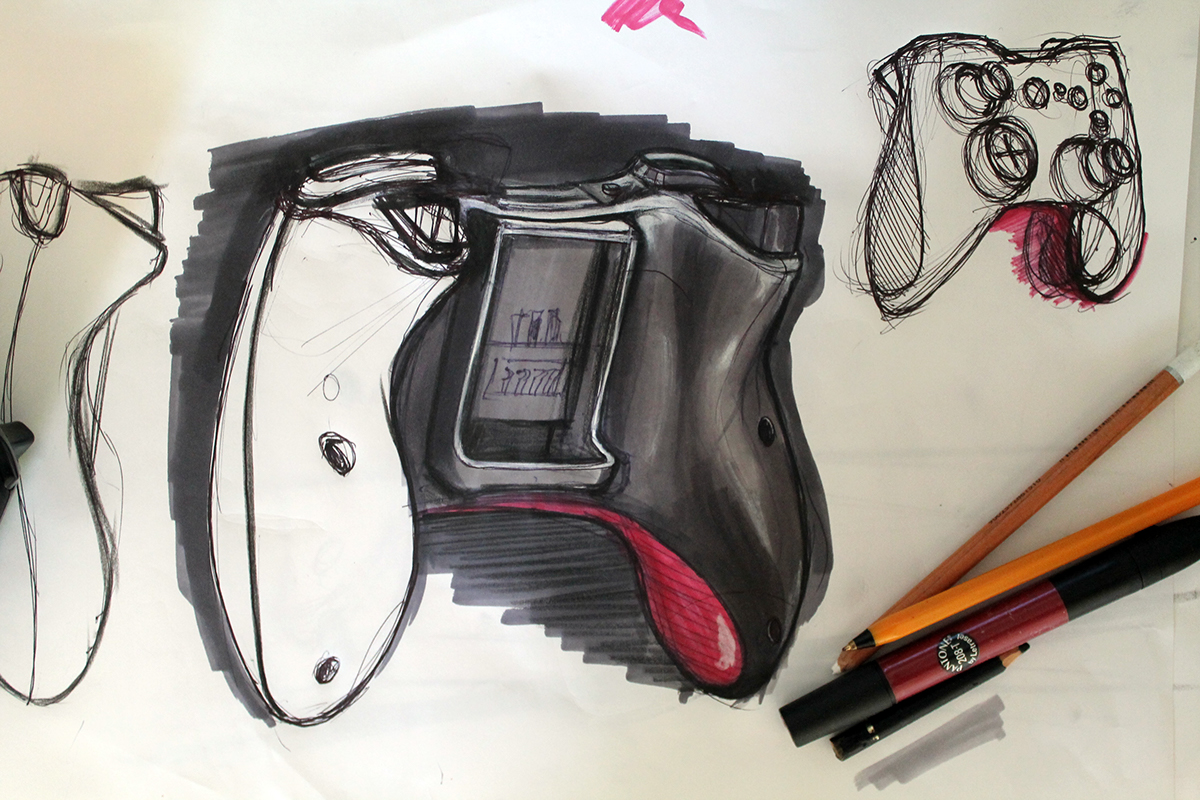 An Xbox gamepad, trying to increase my skill at using markers to shade.