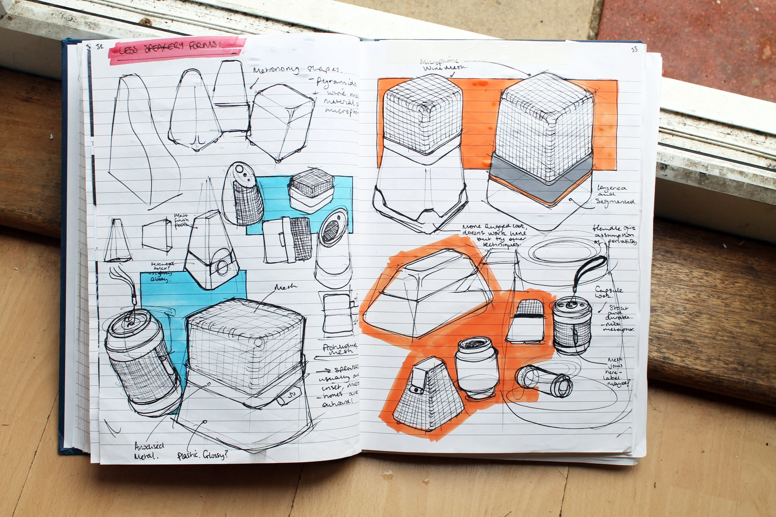 Form ideation for the Buskers Beacon.