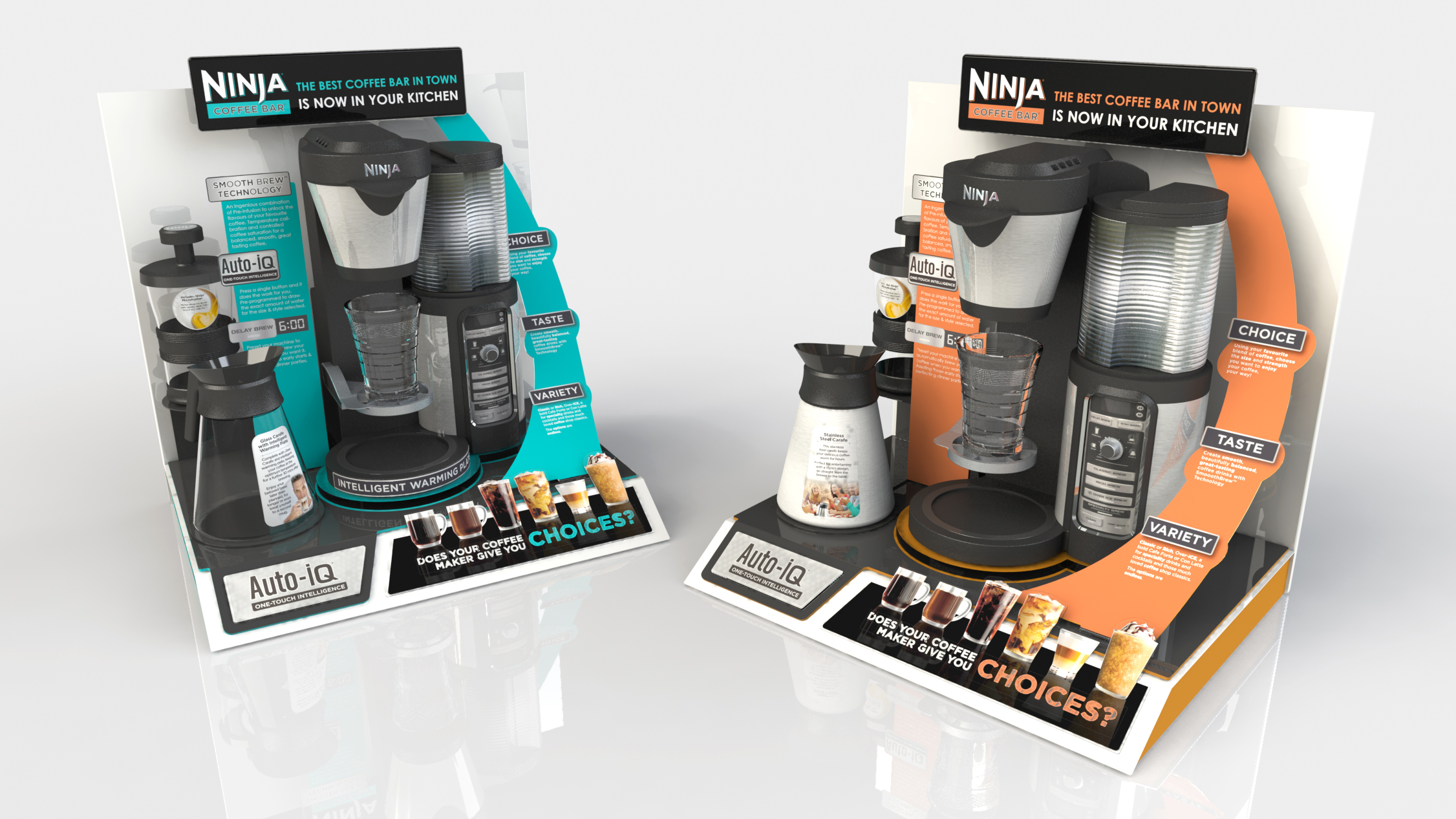 Final visual for Coffee Bar countertop display. 