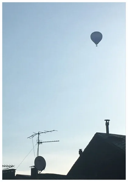Hot air balloon in Puigcerda