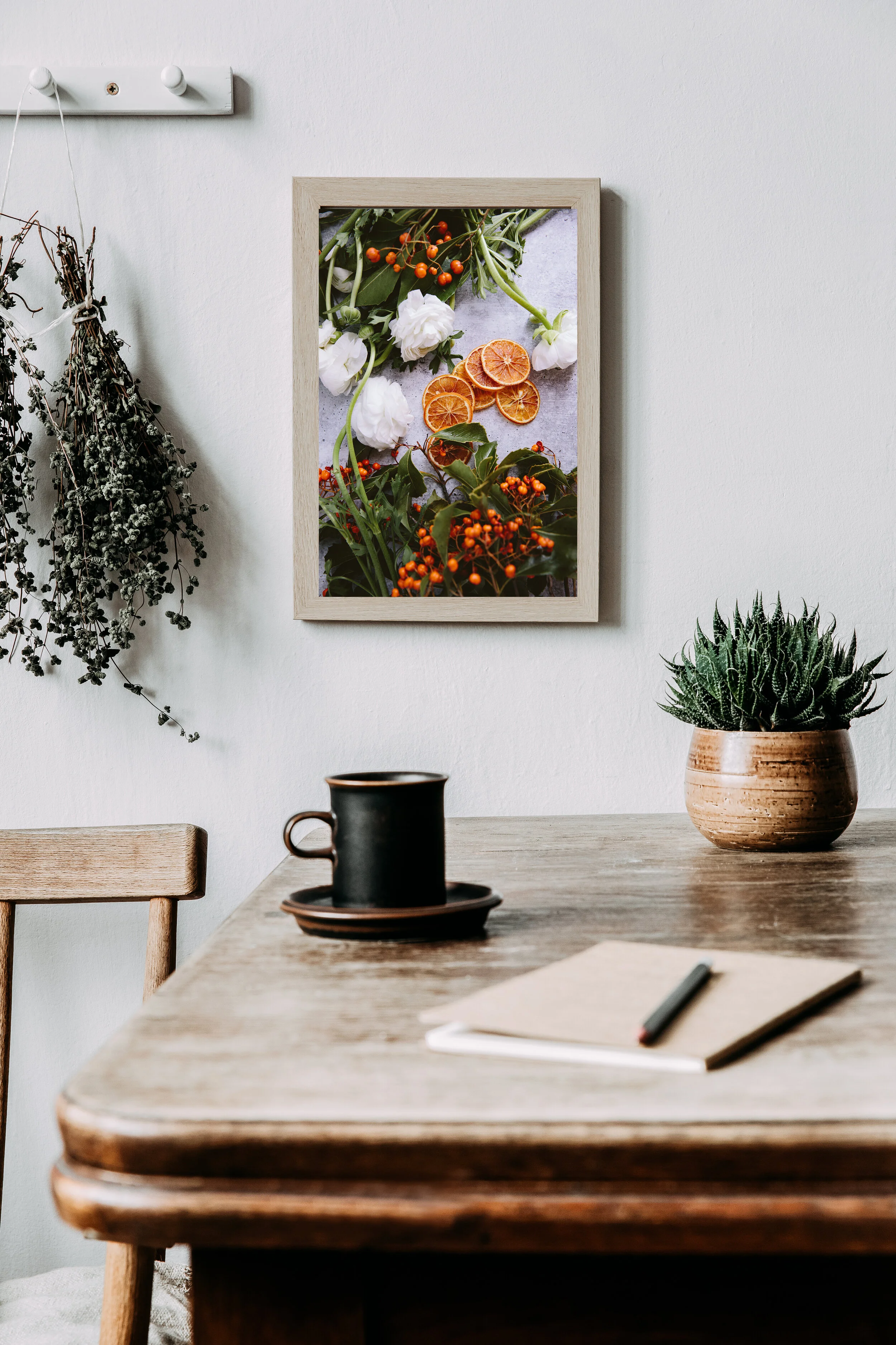 STILL LIFE OF FLOWERS AND DRIED CITRUS_FRAMED PRINT 2.jpg
