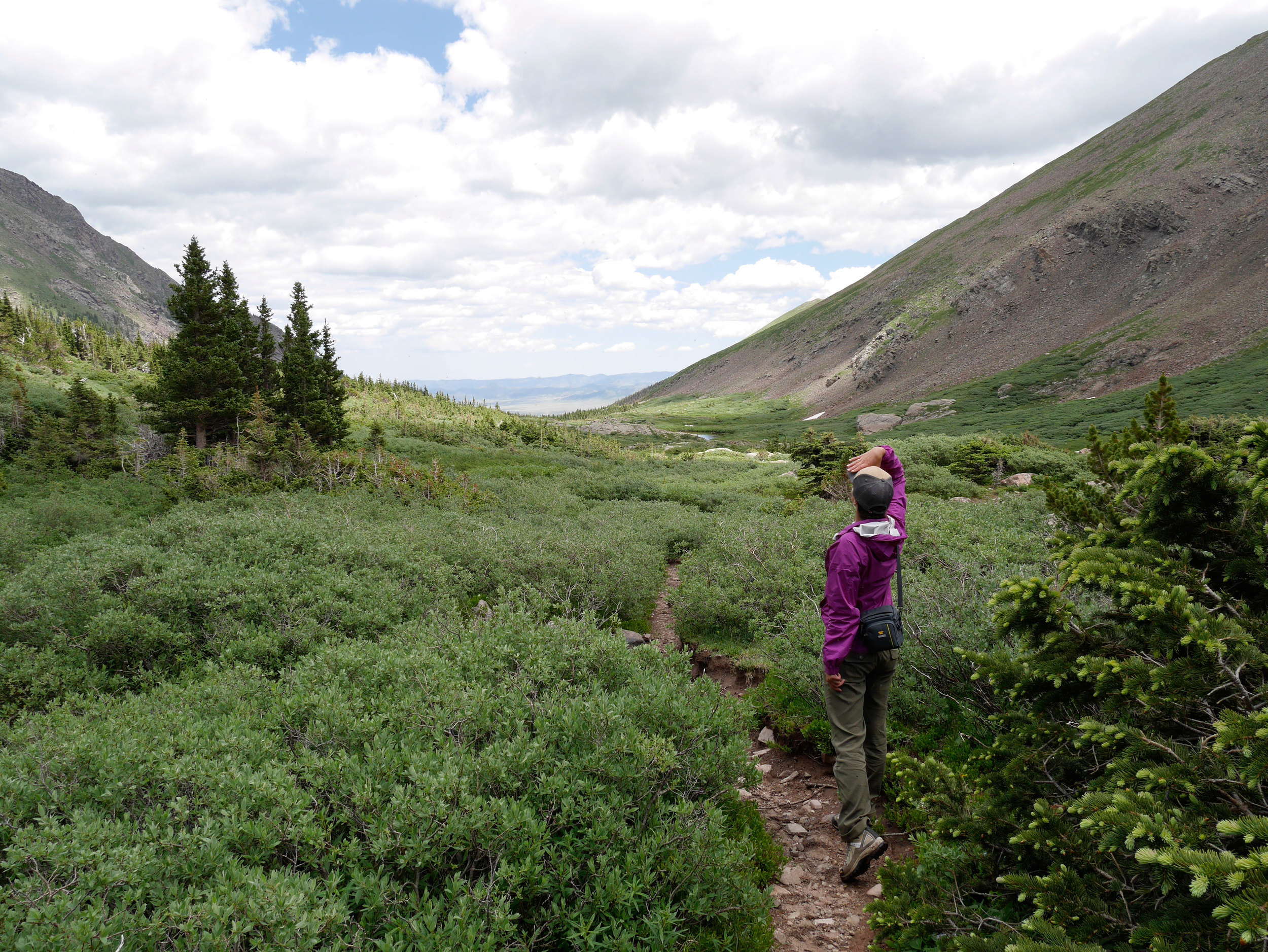 Heading back down!
